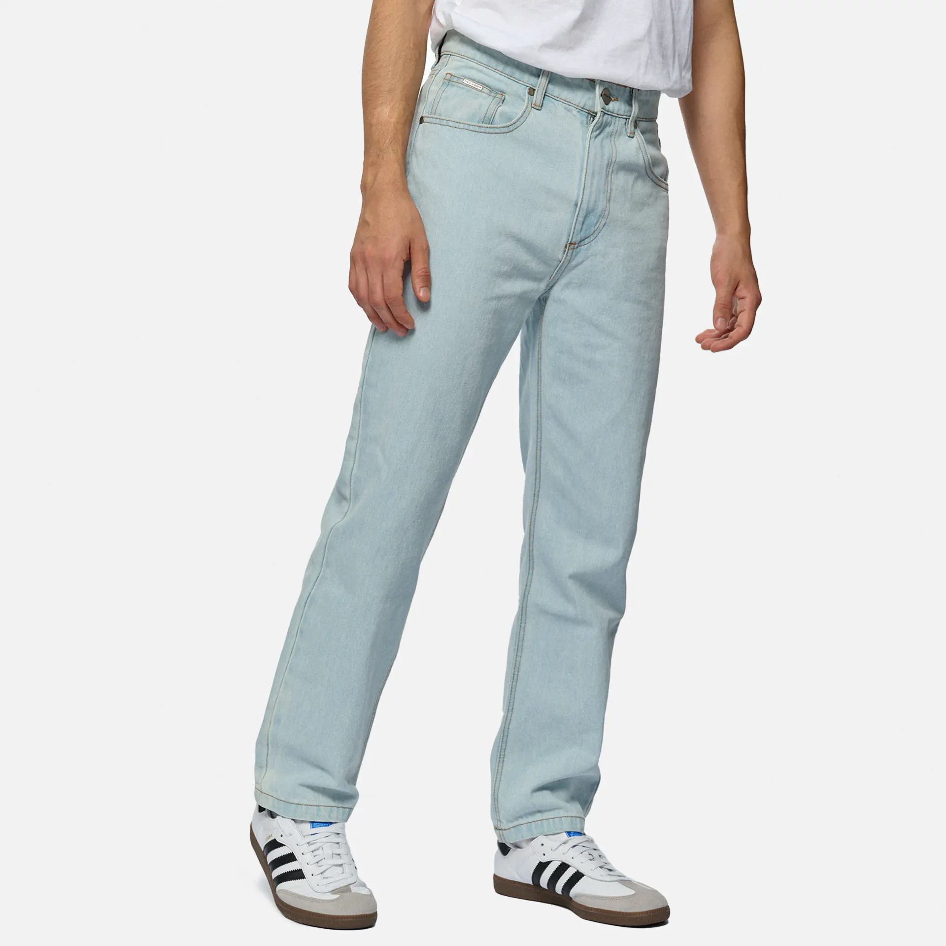 PEGADOR Baltra Baggy Jeans Washed Cold Blue