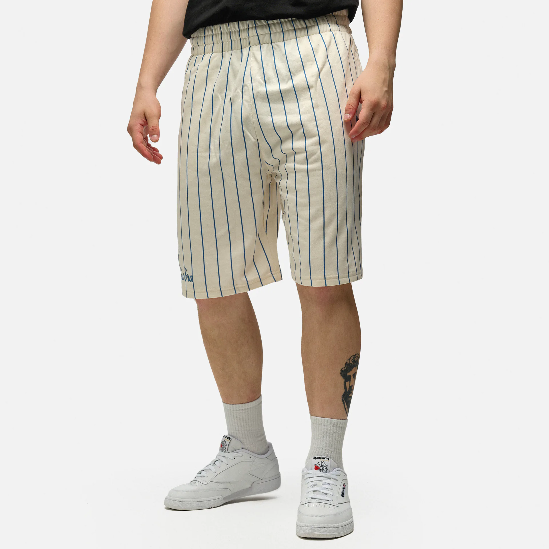 New Era Pinstripe Shorts White/Blue