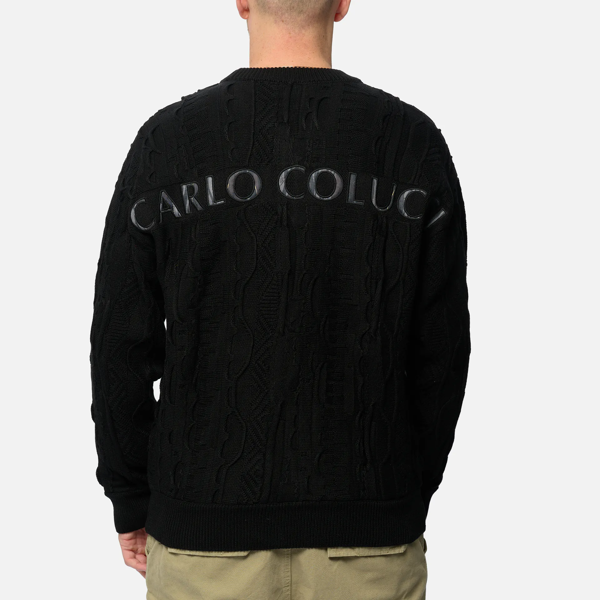 Carlo Colucci Knit Pullover Black