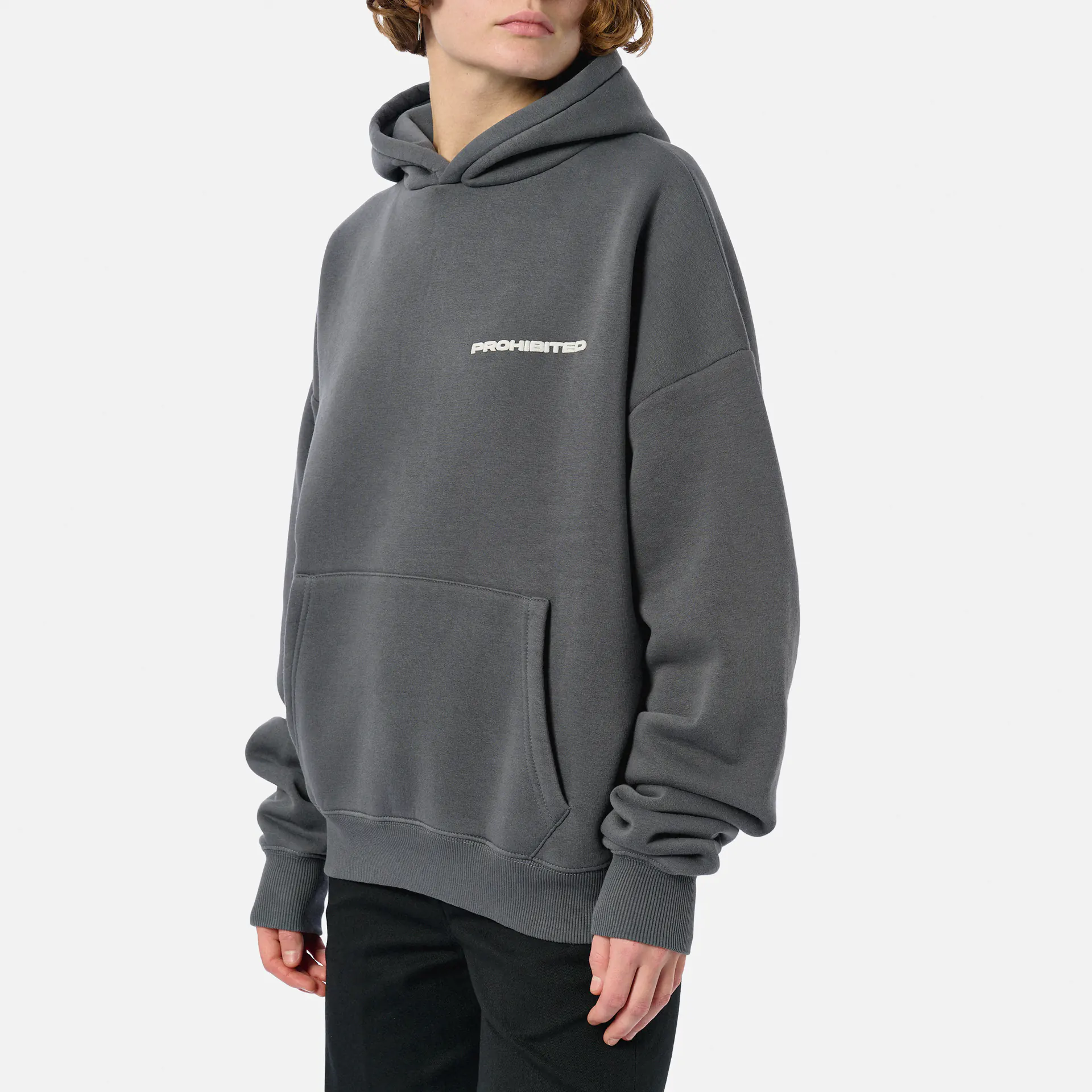 Prohibited 10119 Hoodie 1.0 Grey Stone Washed