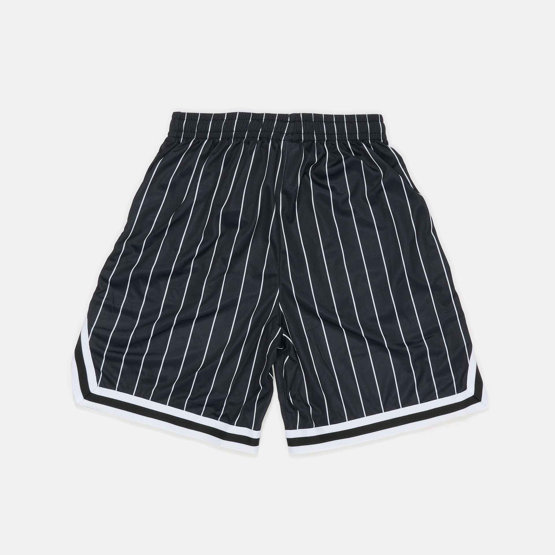 Karl Kani Small Signature Pinstripe Mesh Shorts Black/White