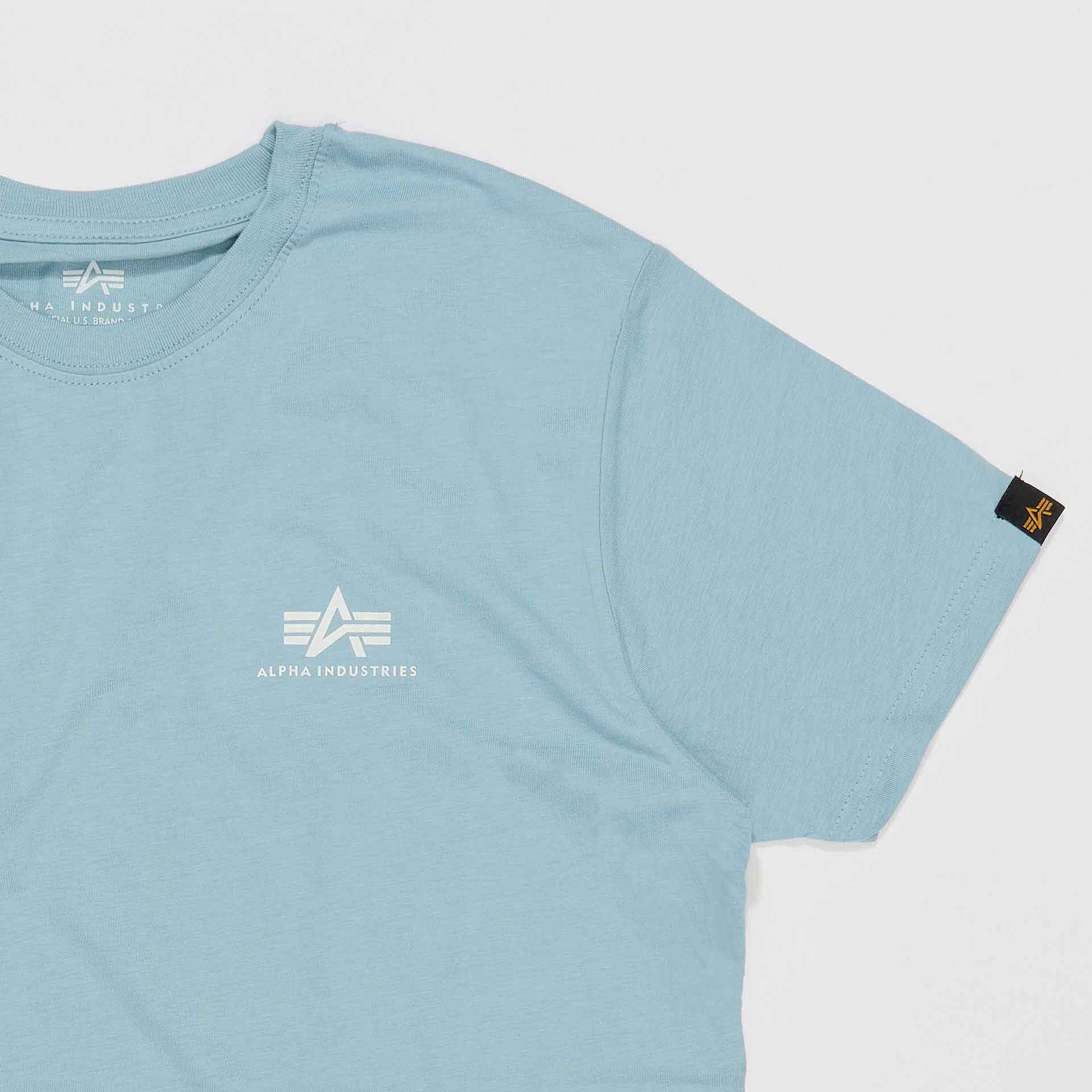 Alpha Industries Basic T-Shirt Small Logo Greyblue