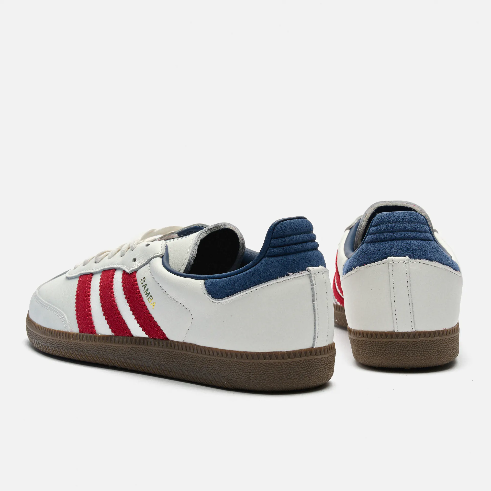 adidas Originals Samba Sneaker OG Core White Team Victory Red Night Indigo