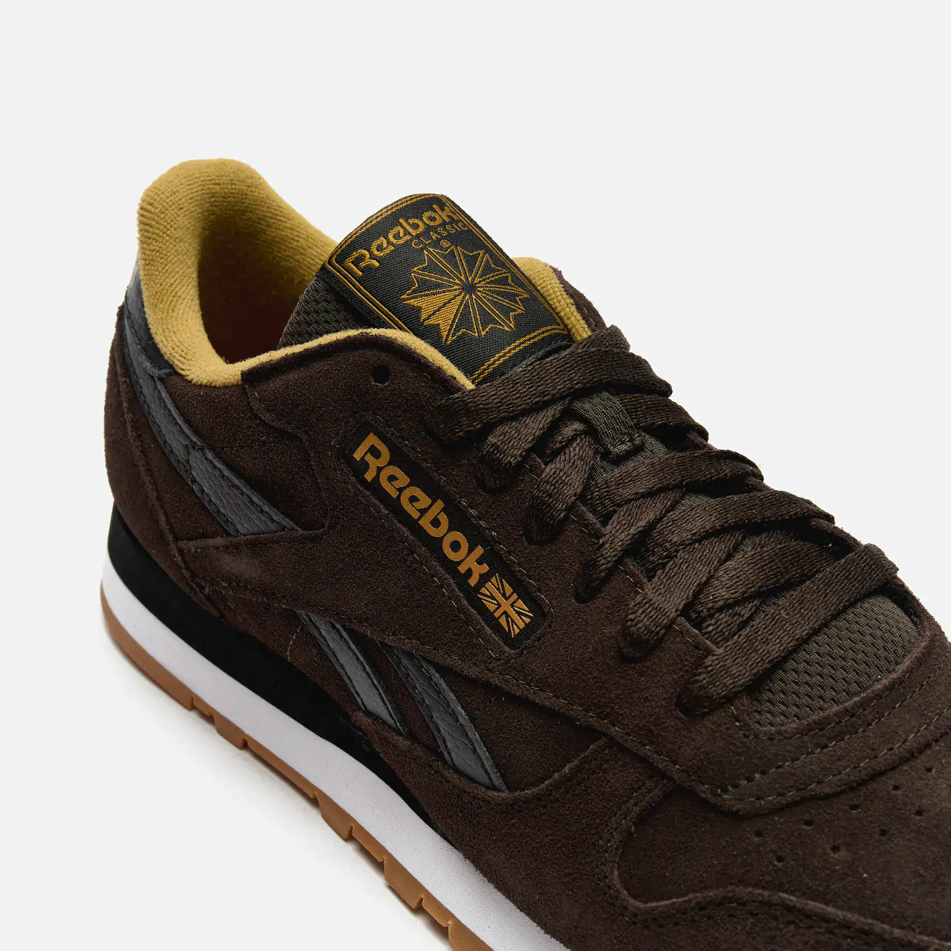 Black reebok classic suede online