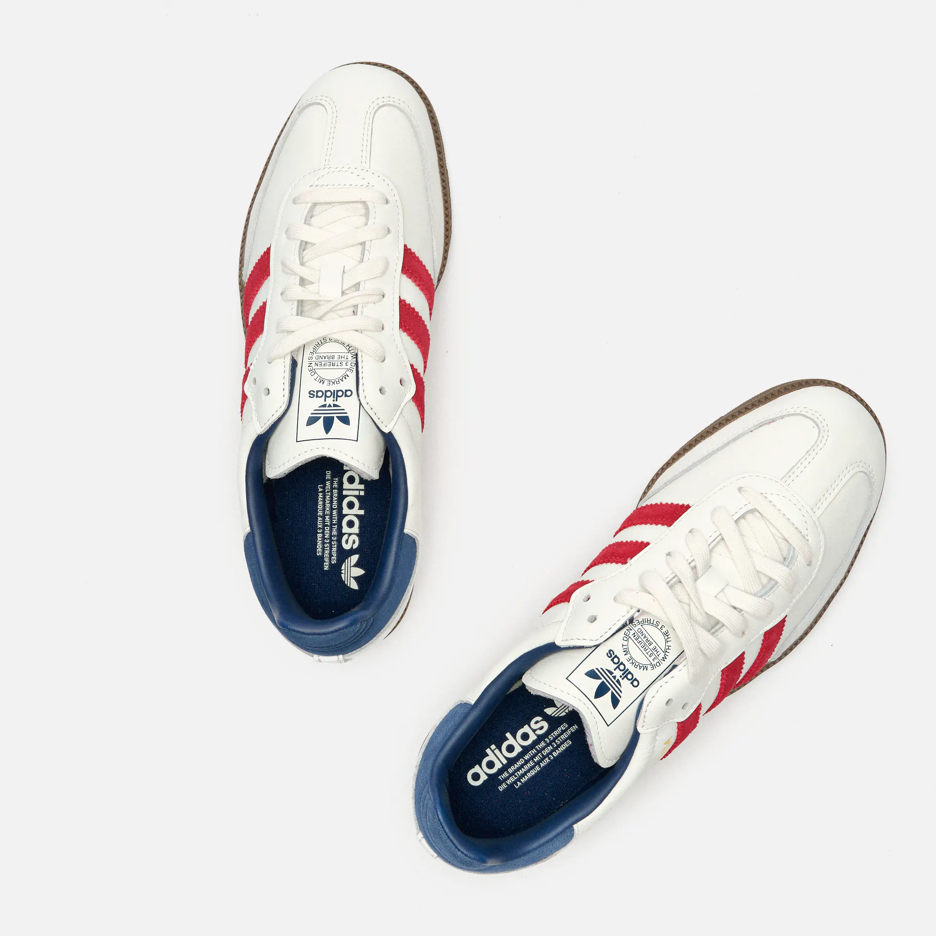 adidas Originals Samba Sneaker OG Core White/Team Victory Red/Night Indigo