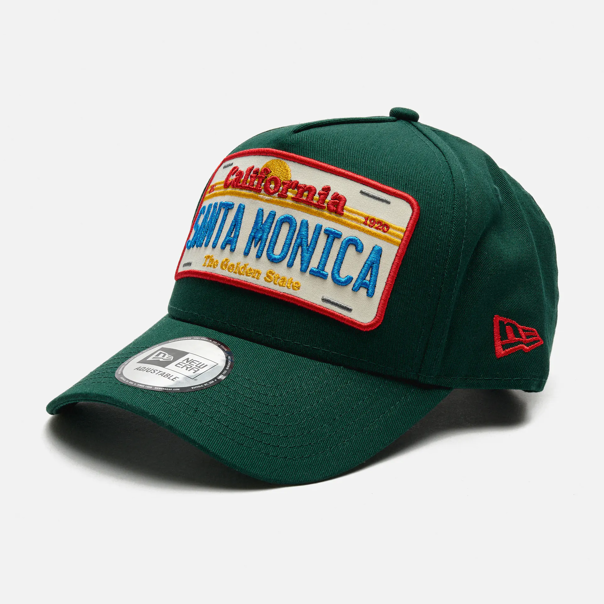 New Era Santa Monica License Plate 9FORTY A-Frame Cap Dark Green