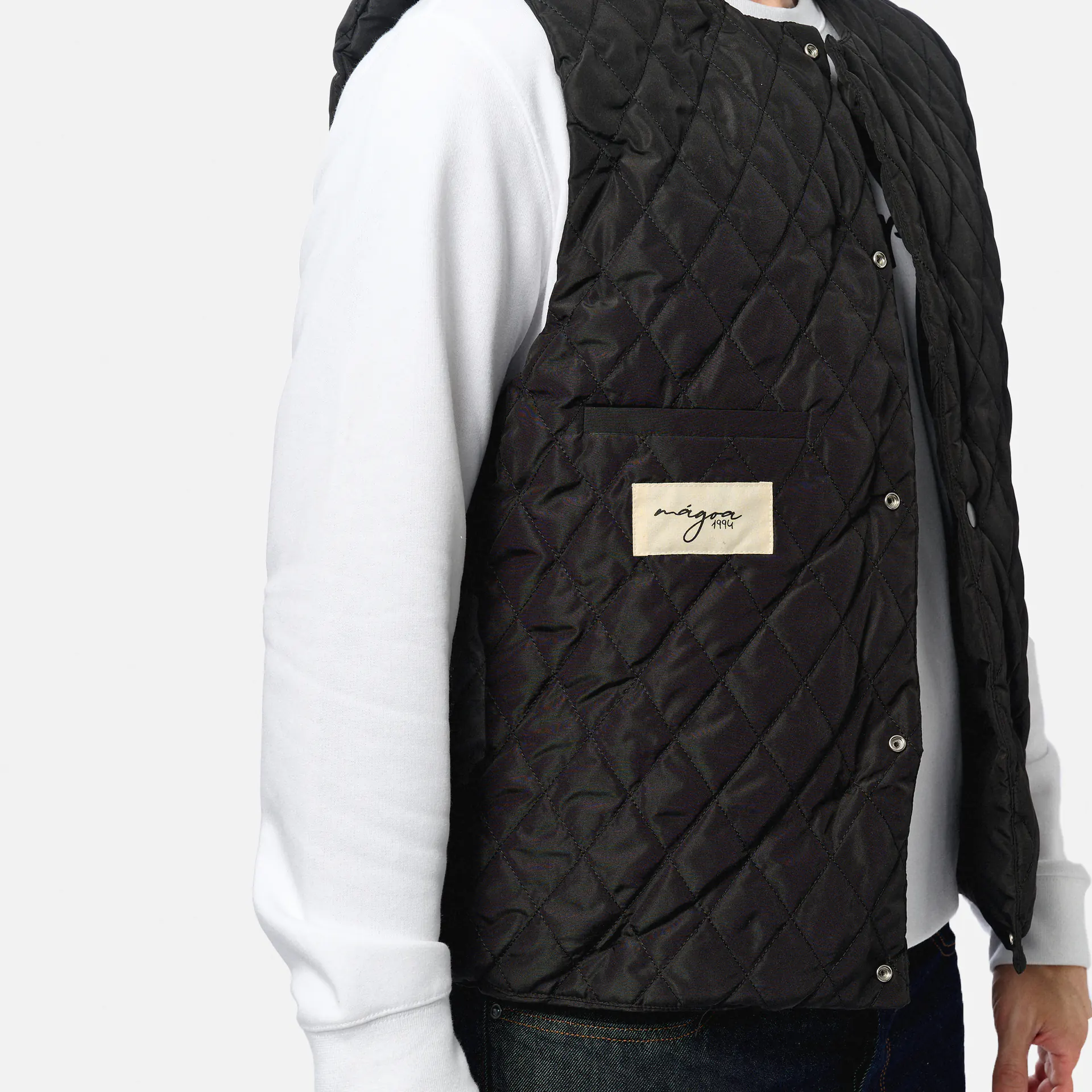 MÁGOA Megan Puffer Vest Black