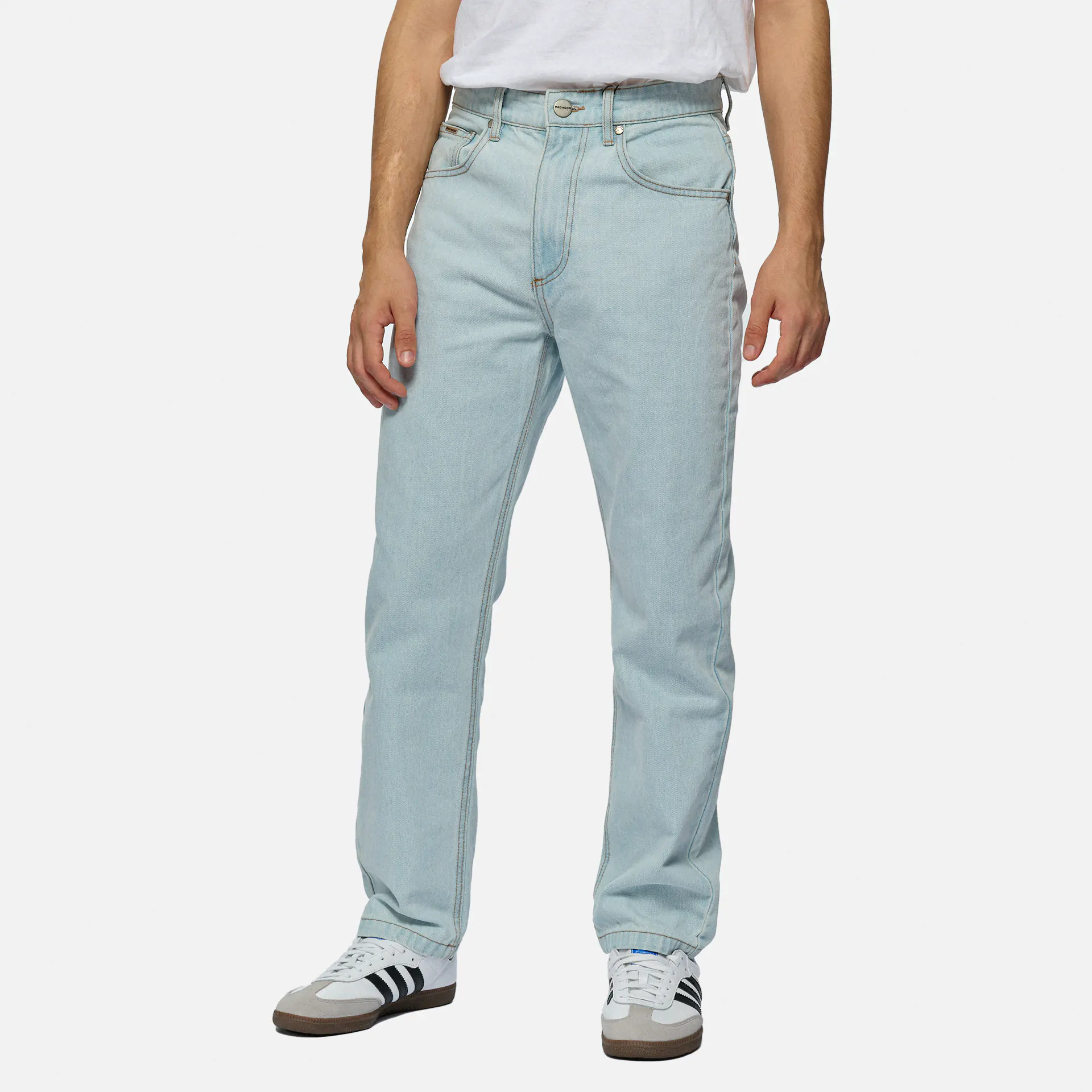 PEGADOR Baltra Baggy Jeans Washed Cold Blue