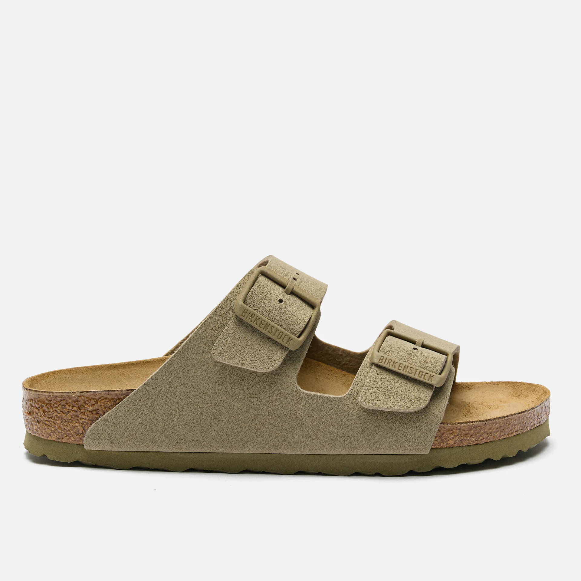 Birkenstock Arizona Narrow Birko-Flor Sandals Faded Khaki