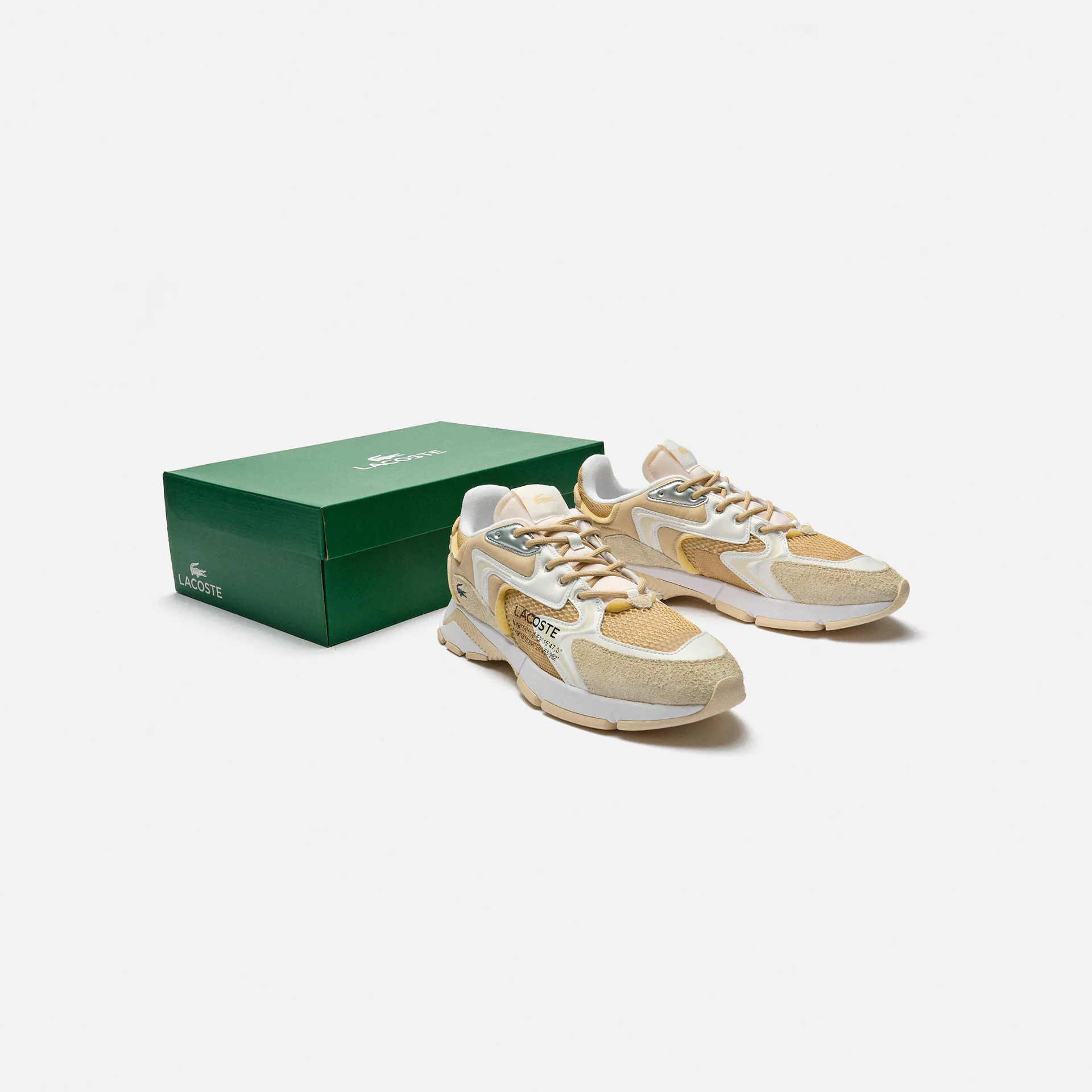 Lacoste L003 Neo Textile Sneaker Beige/White