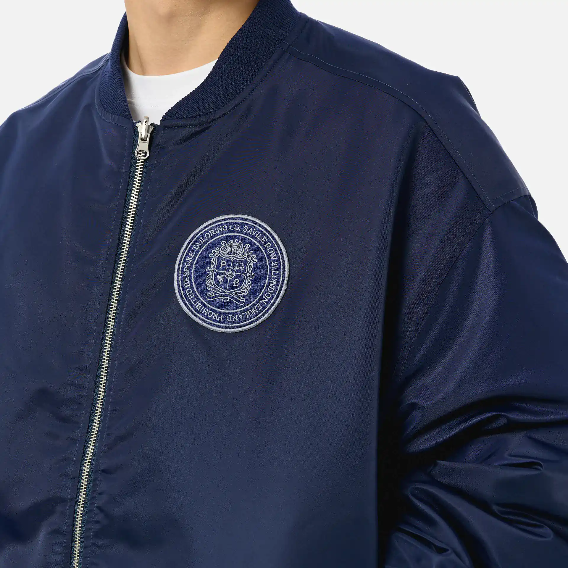 Prohibited Primrose Reversible Bomber Jacket Navy