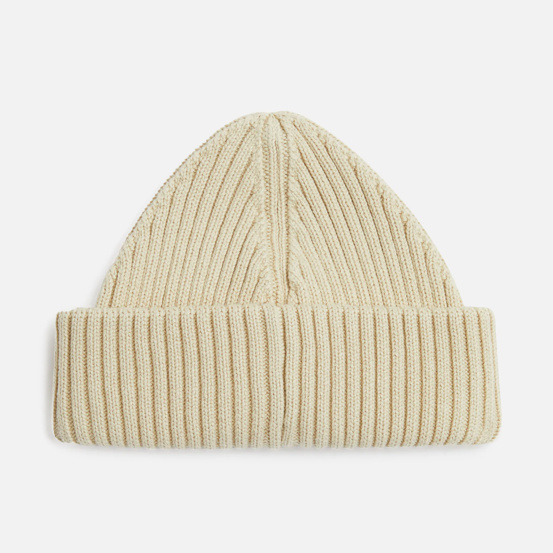 Fred Perry Patch Brand Chunky Rib Beanie Oatmeal/Black