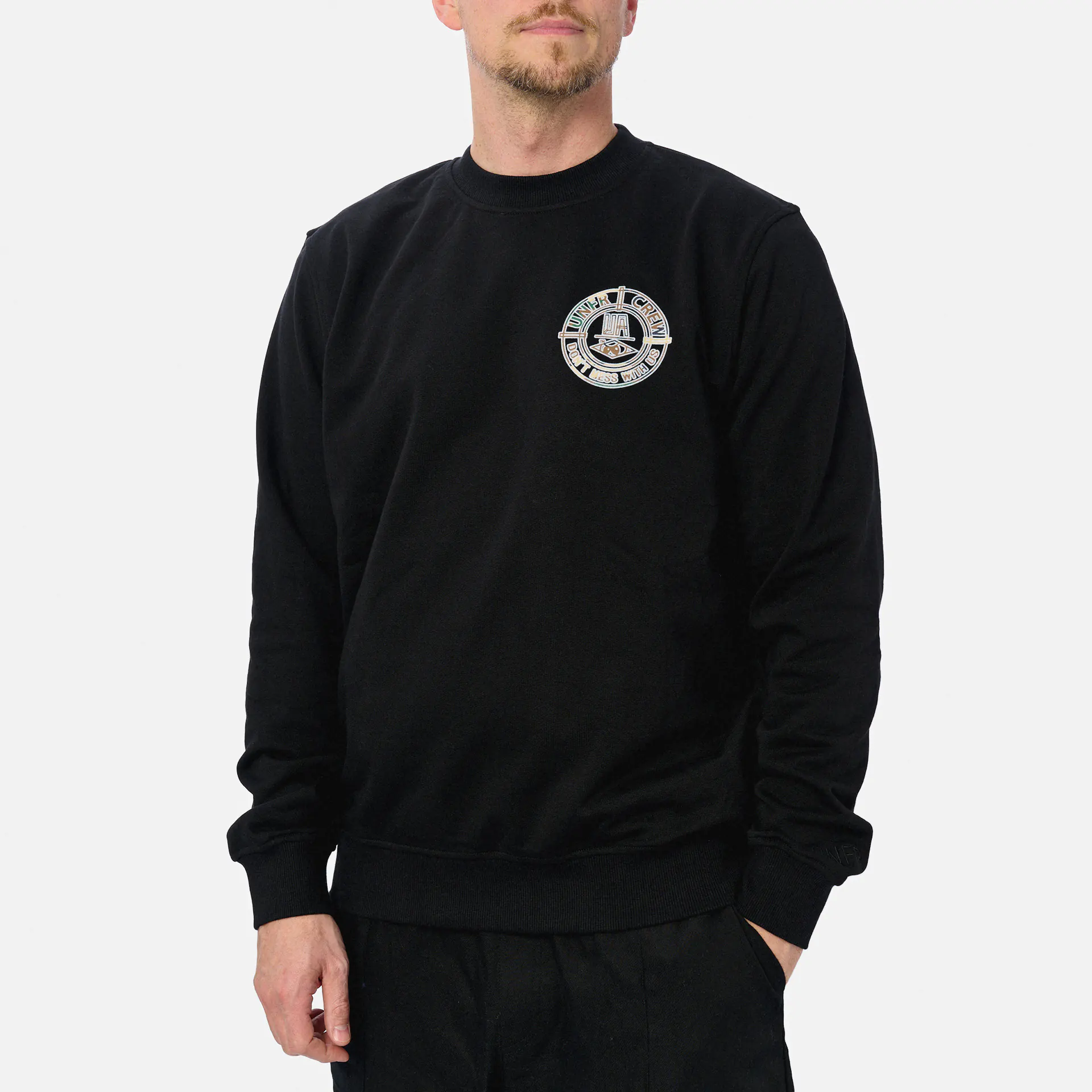 Unfair Athletics DMWU Camo BP Crewneck Black