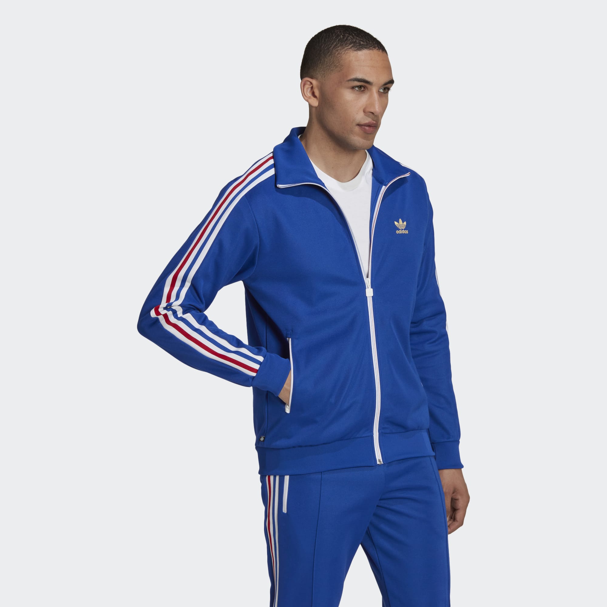 adidas Beckenbauer Nations Track Jacket Royal Blue / Royal Blue / White / Team Power Red