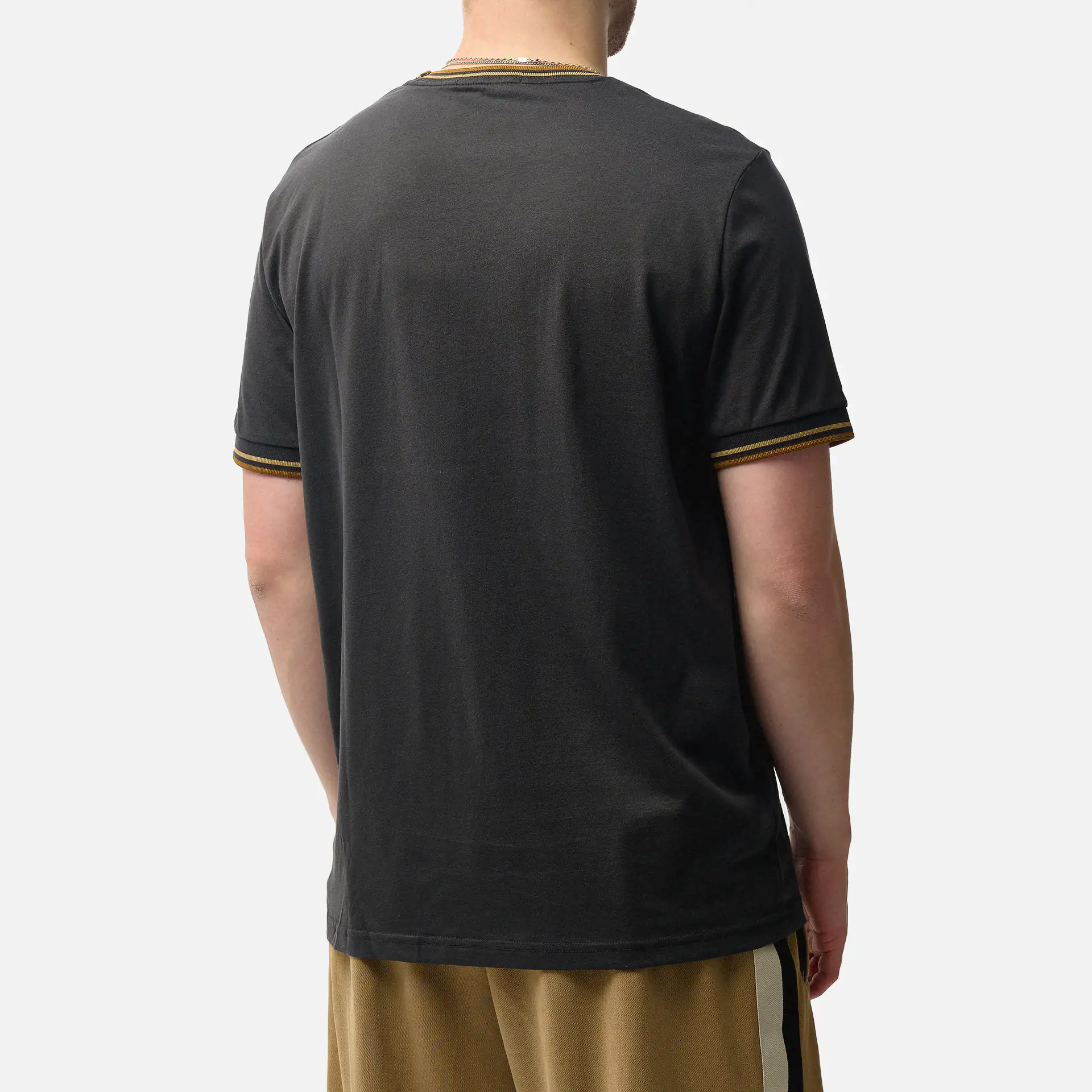 Fred Perry Twin Tipped T-Shirt  Anchor Grey/Warm Stone/Dark Caramel