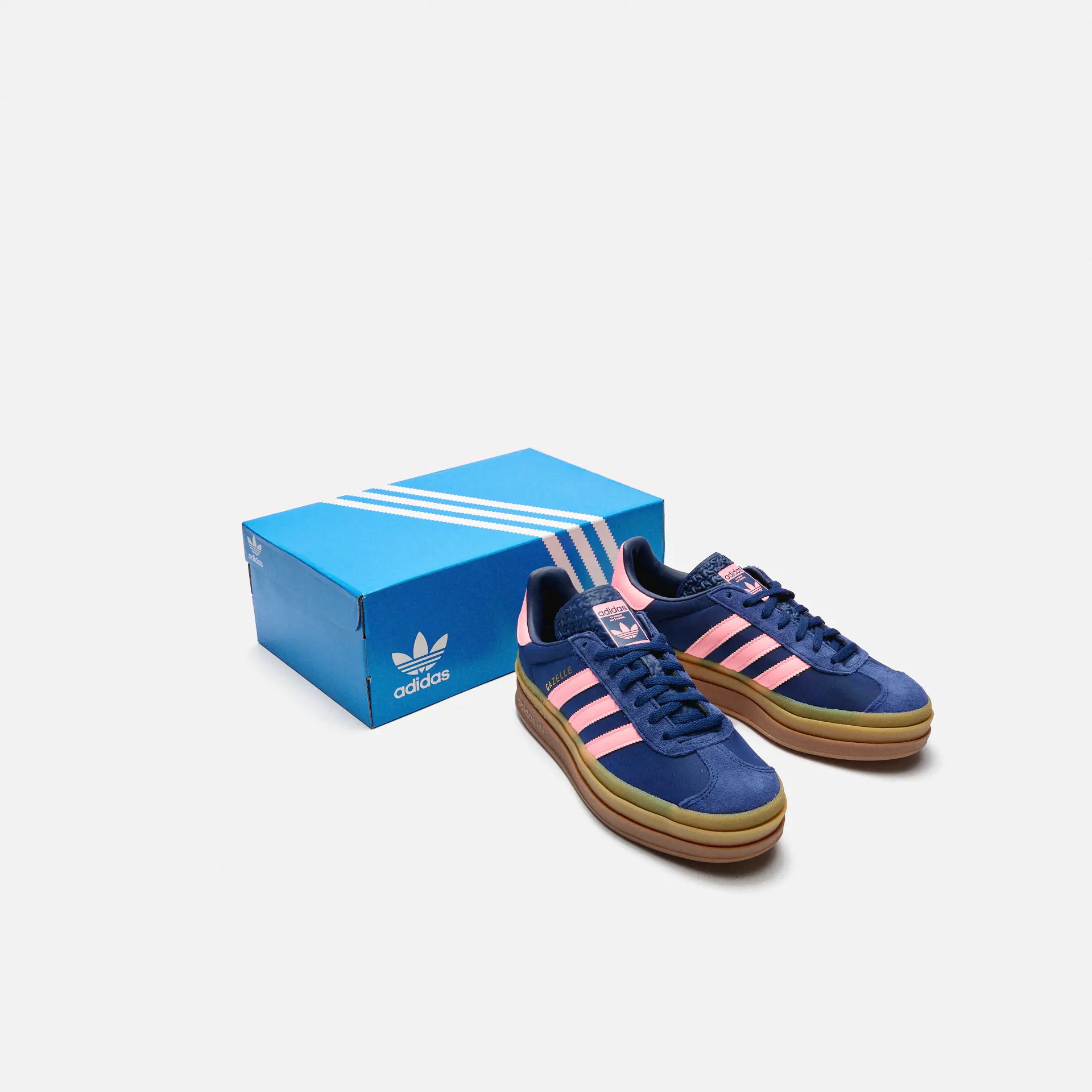 adidas Originals Gazelle Bold Sneaker Dark Blue Pink Spark