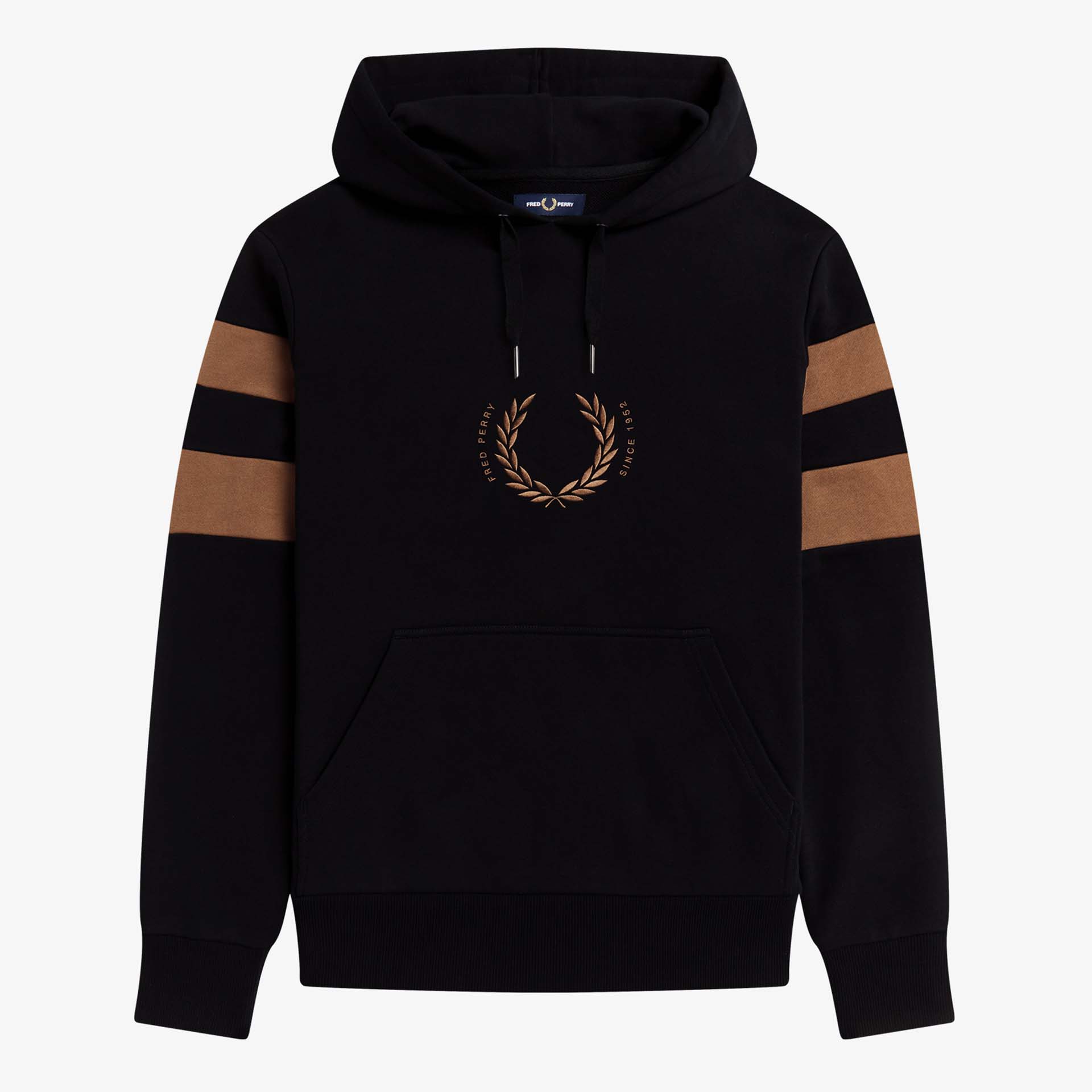Fred Perry Bold Tipped Hooded Sweatshirt Black