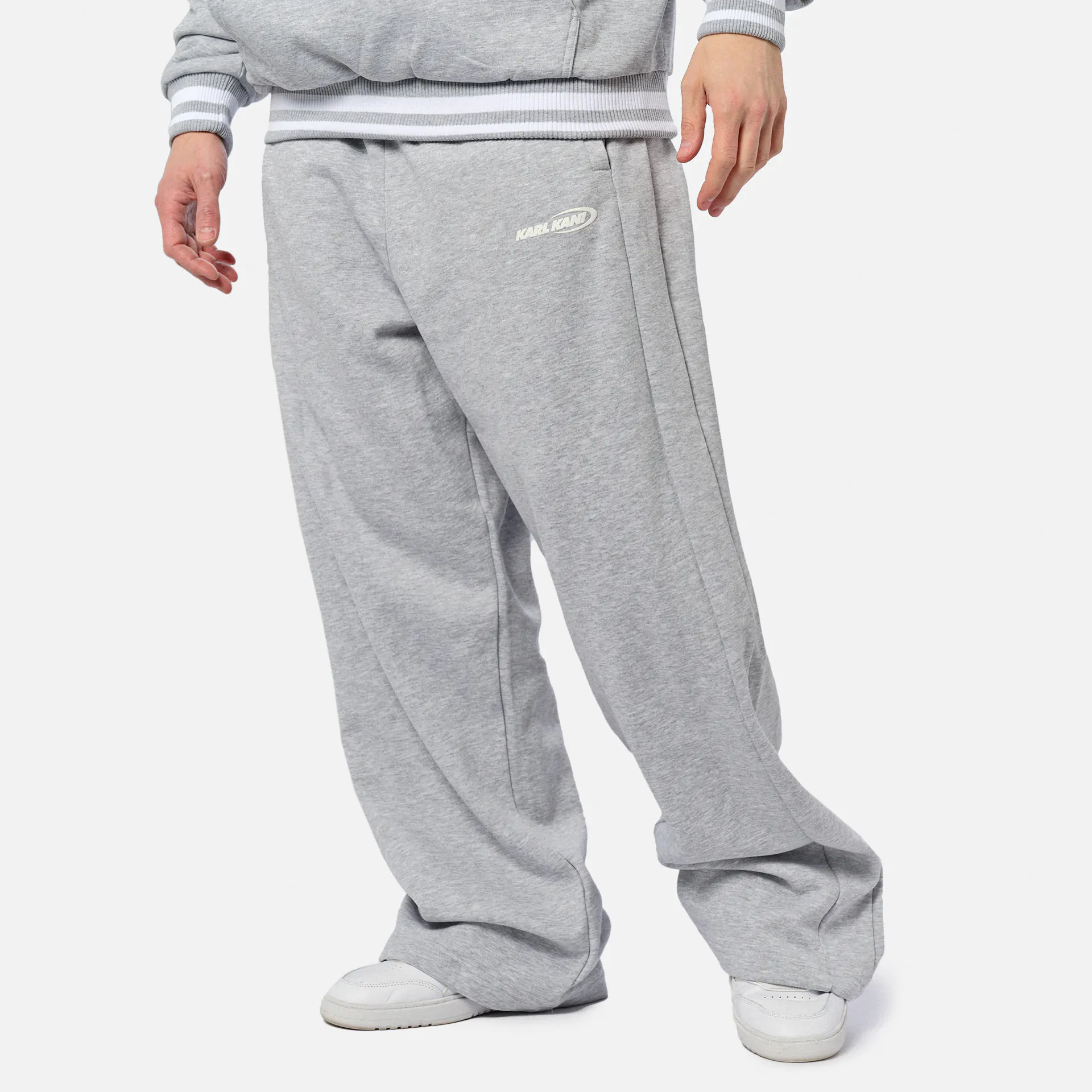 Karl Kani Ellipse Straight Leg Sweatpants Grey Melange