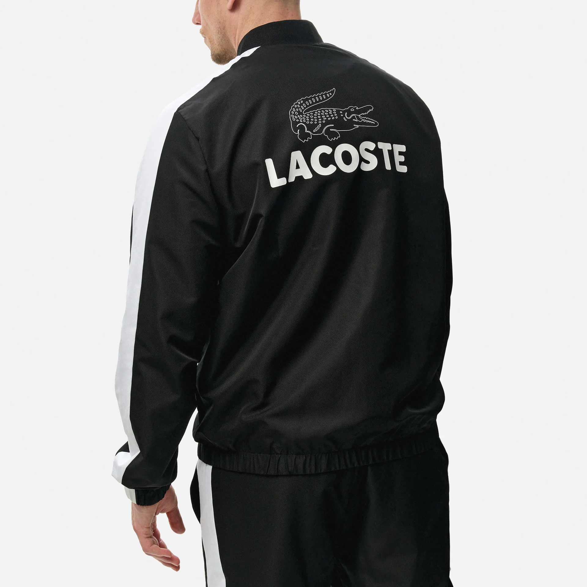 Lacoste Colorblock Tennis Tracksuit Black/White