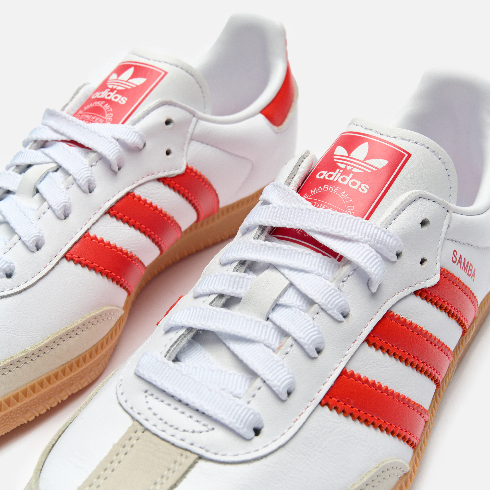 adidas Originals Samba Sneaker OG Cloud White/Solar Red/Off White