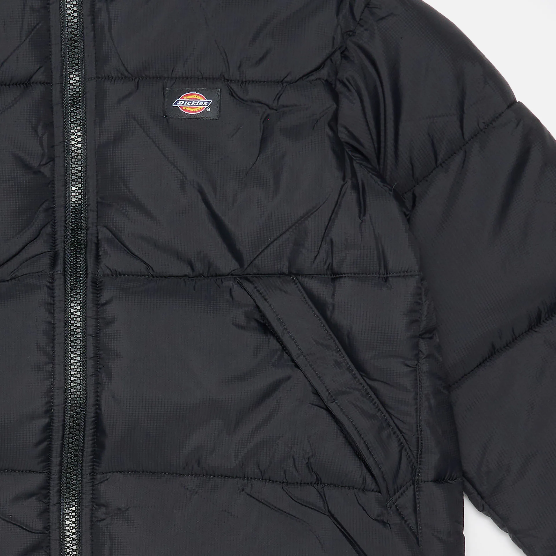 Dickies Alatna Long Puffer Coat Jacket Black