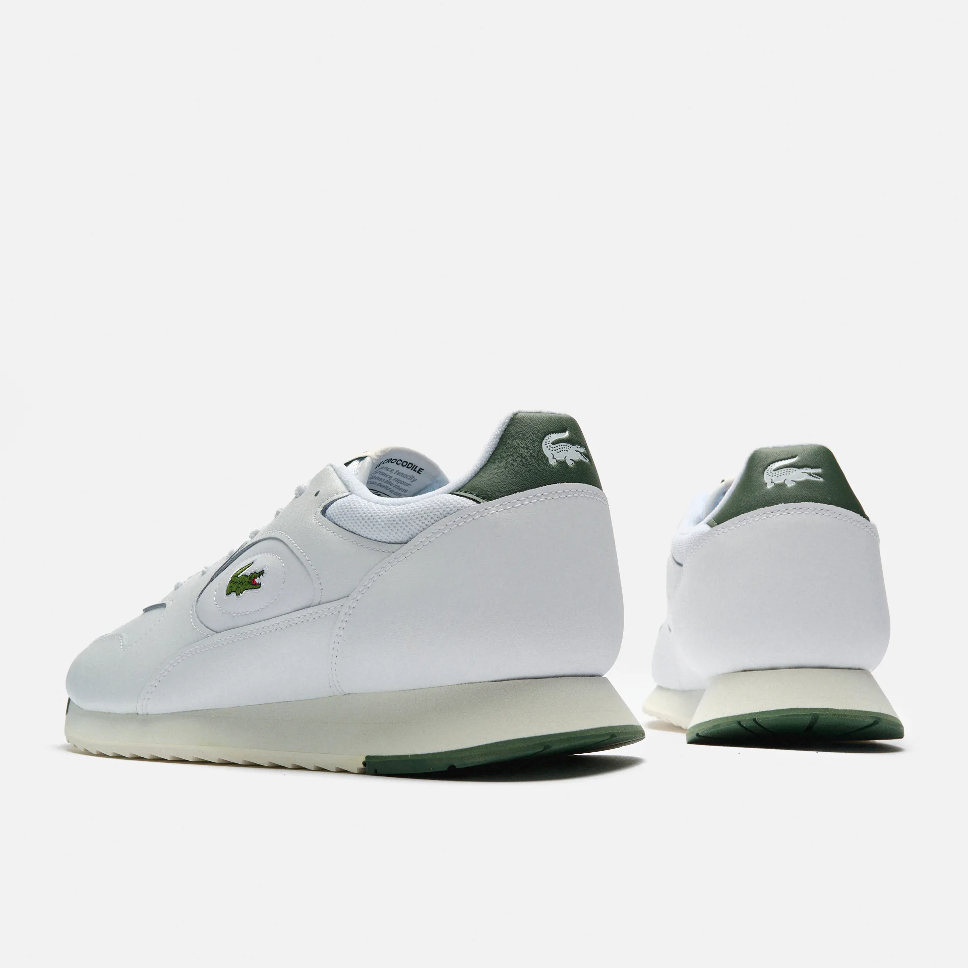 Lacoste Linetrack Leather Sneaker White/Green