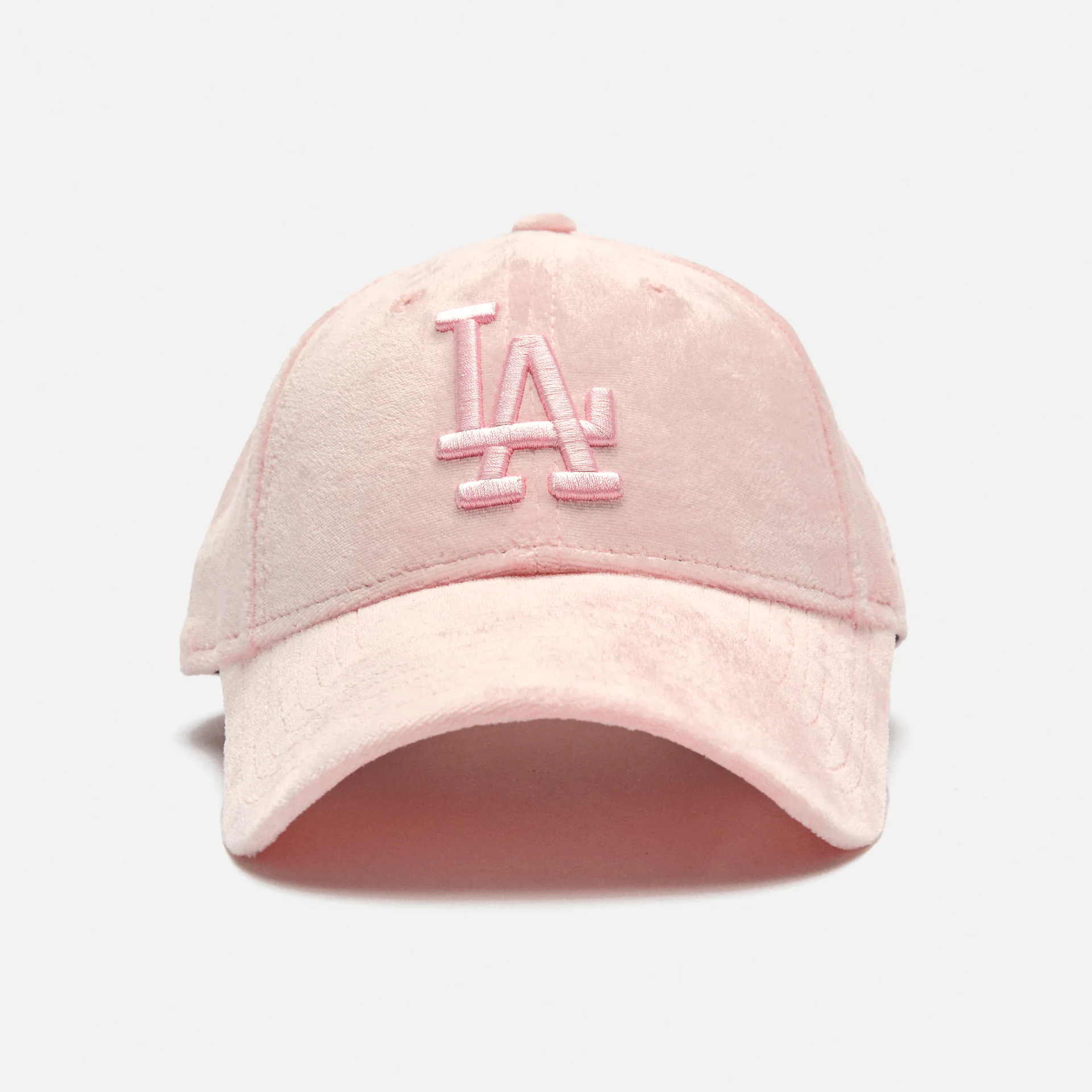 New Era MLB LA Dodgers Female Velour 9Forty Strapback Cap Pink