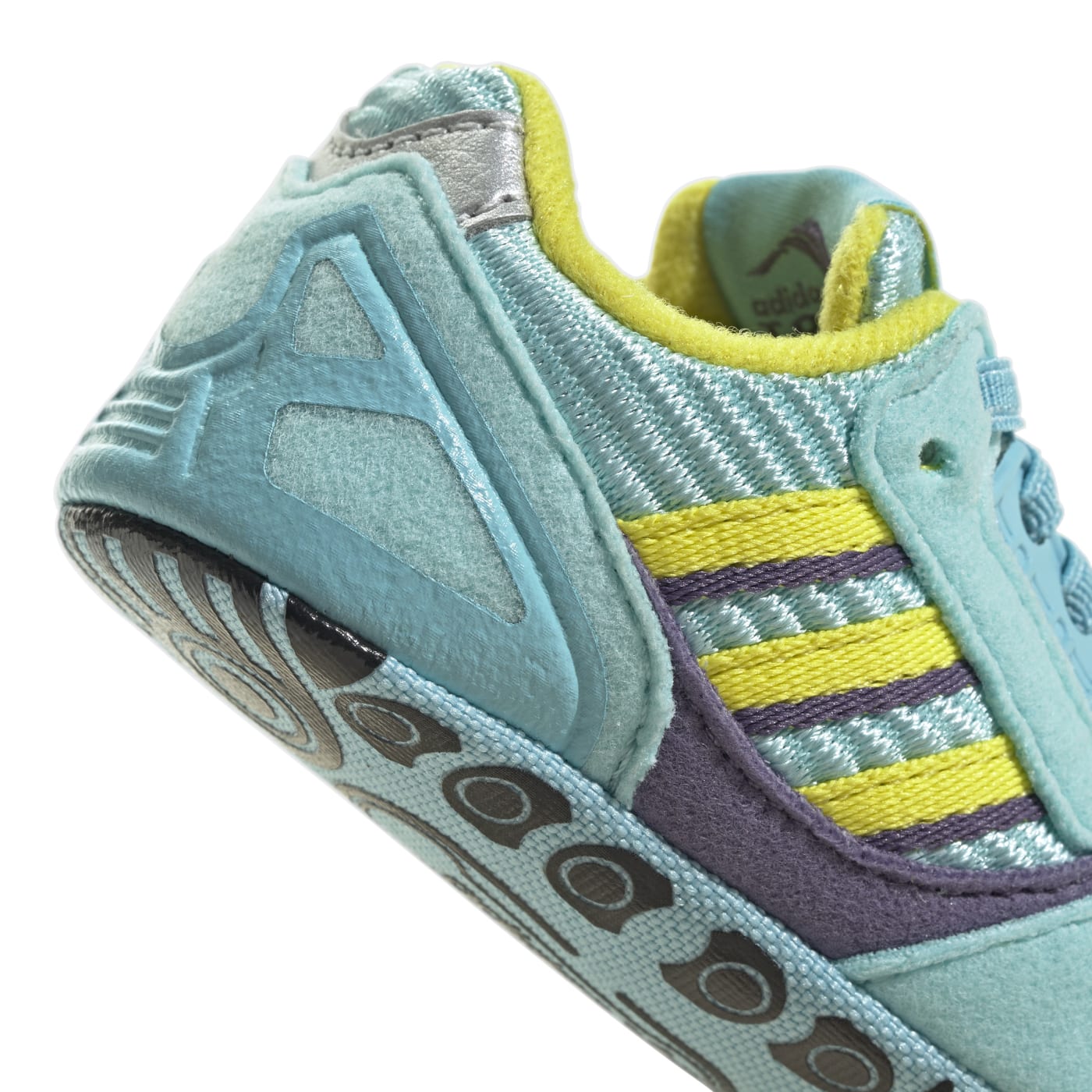 adidas ZX 8000 Crib Sneakers Clear Aqua / Shock Yellow / Tech Purple