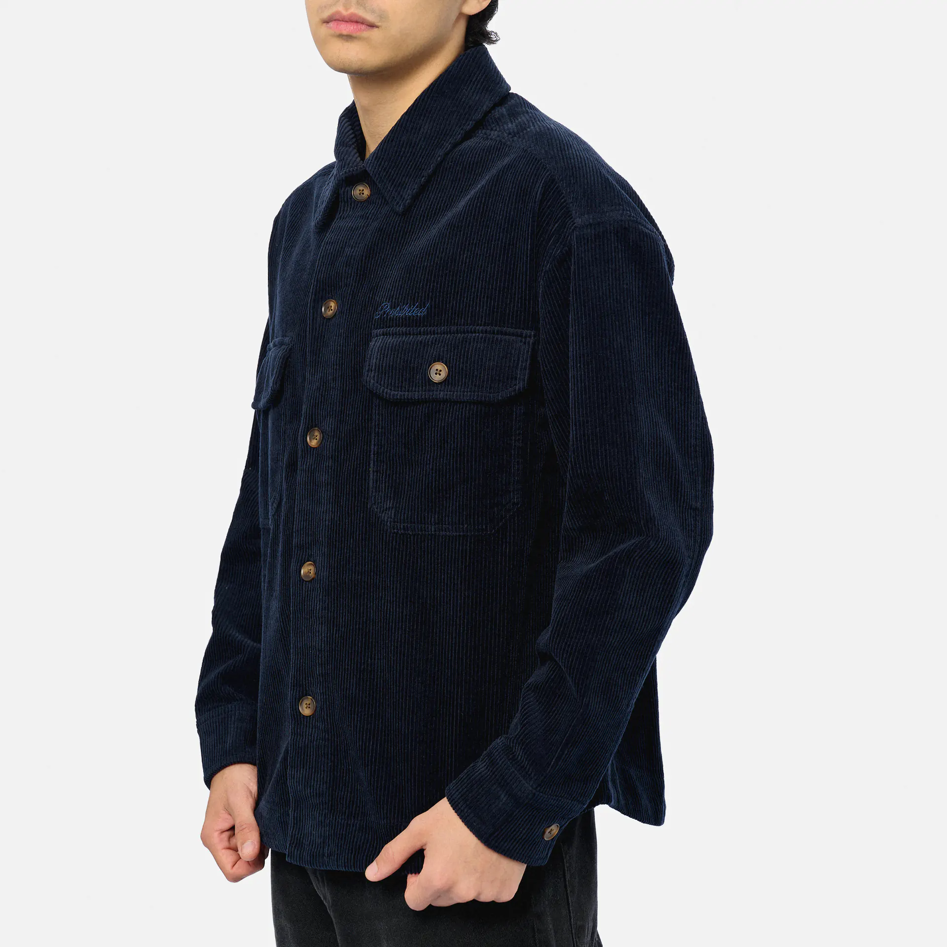 Prohibited Corduroy Overshirt Navy