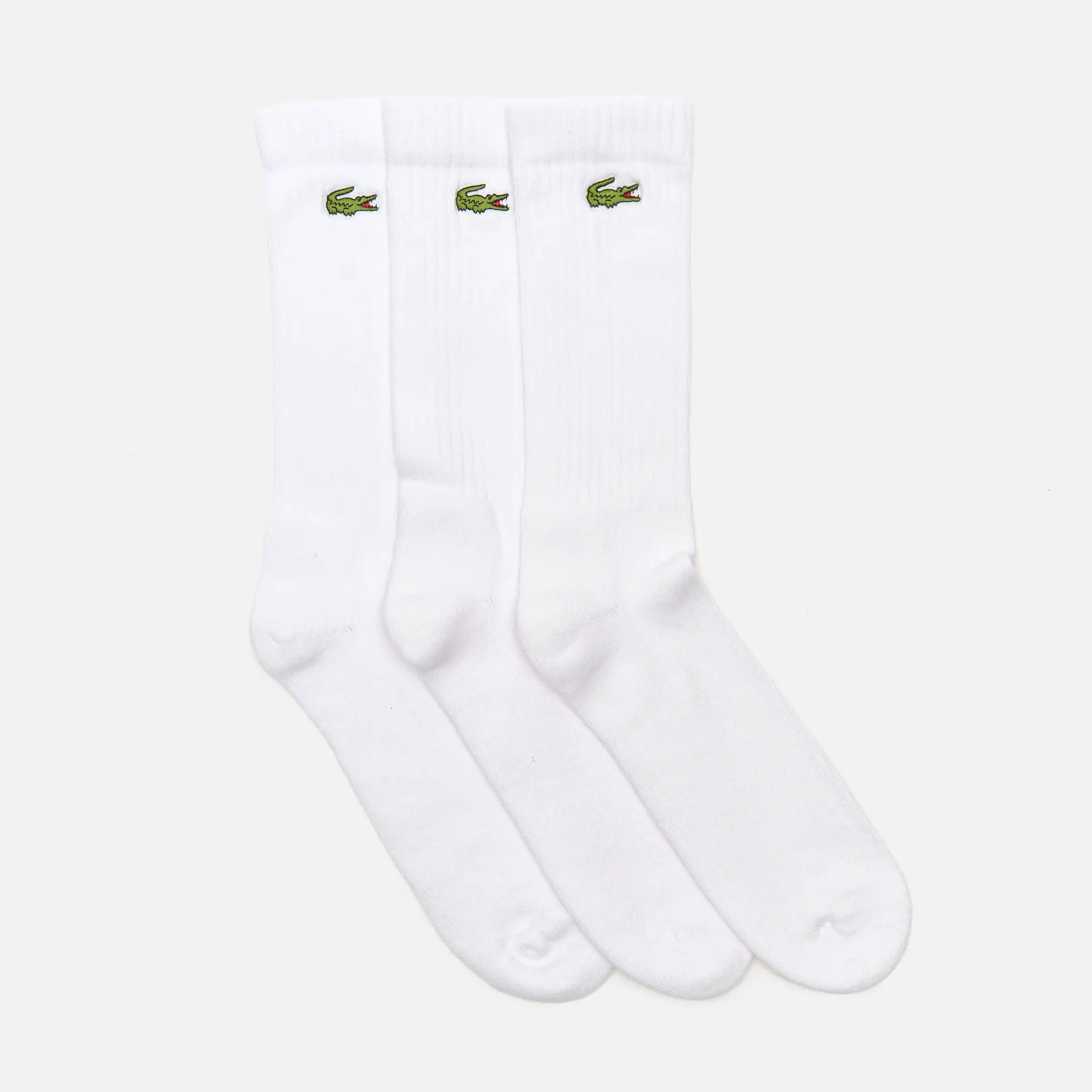 Lacoste Crew 3-Pack Socks White/White/White