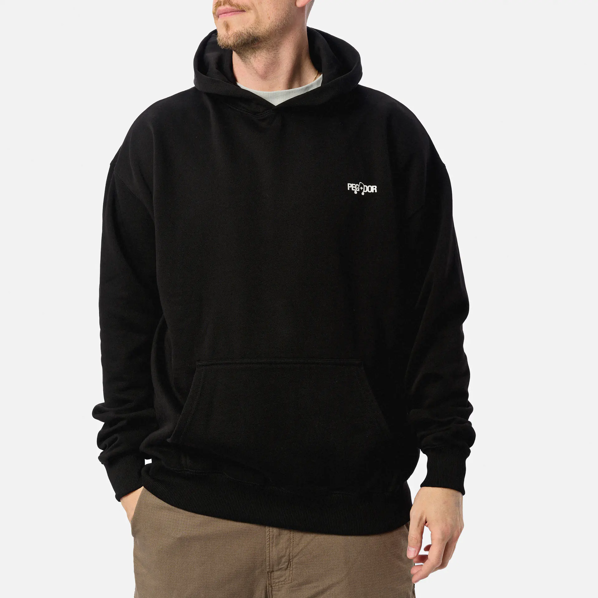 PEGADOR Hyde Oversized Hoodie Washed Black