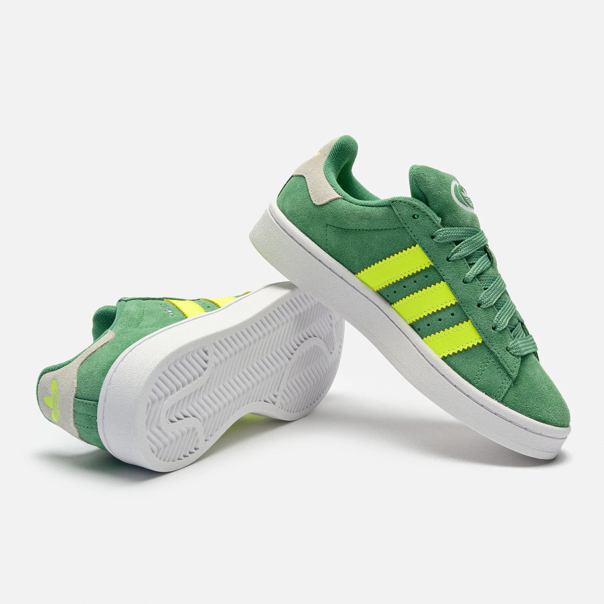 adidas Originals Campus 00s Sneaker J Preloved Green/Solar Yellow/Footwear White