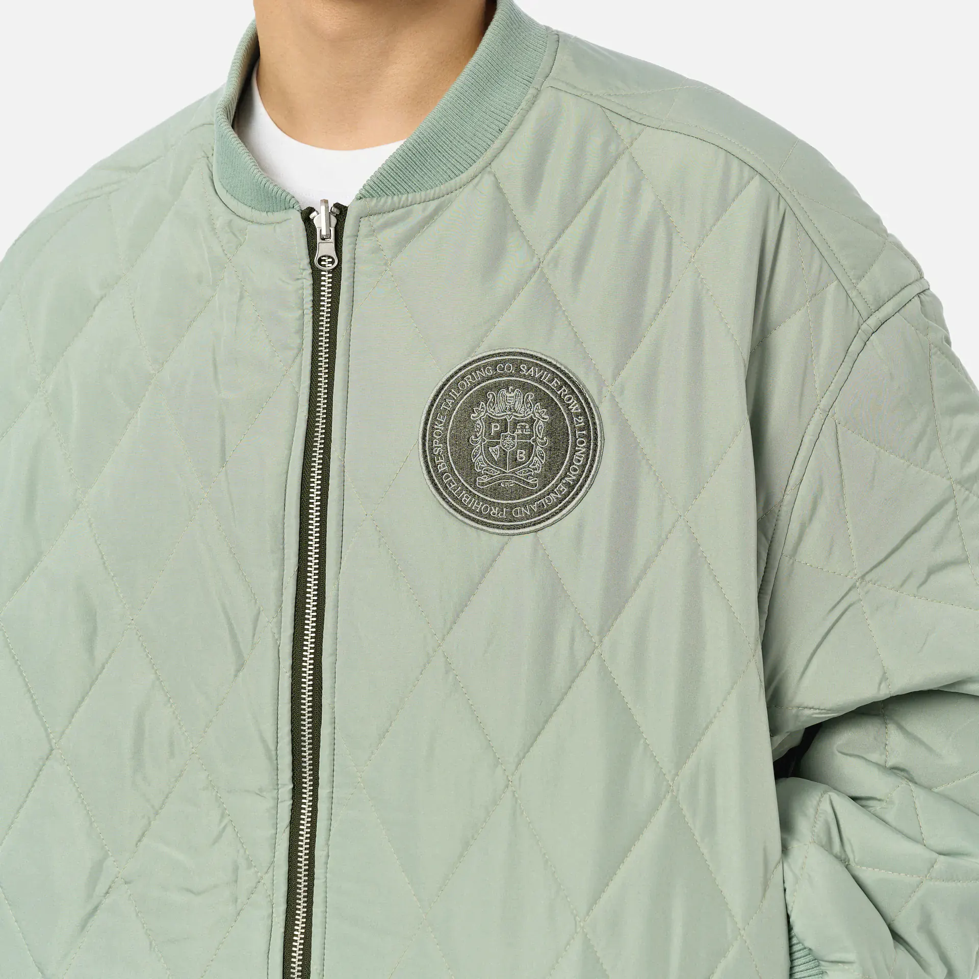 Prohibited Primrose Reversible Bomber Jacket Green