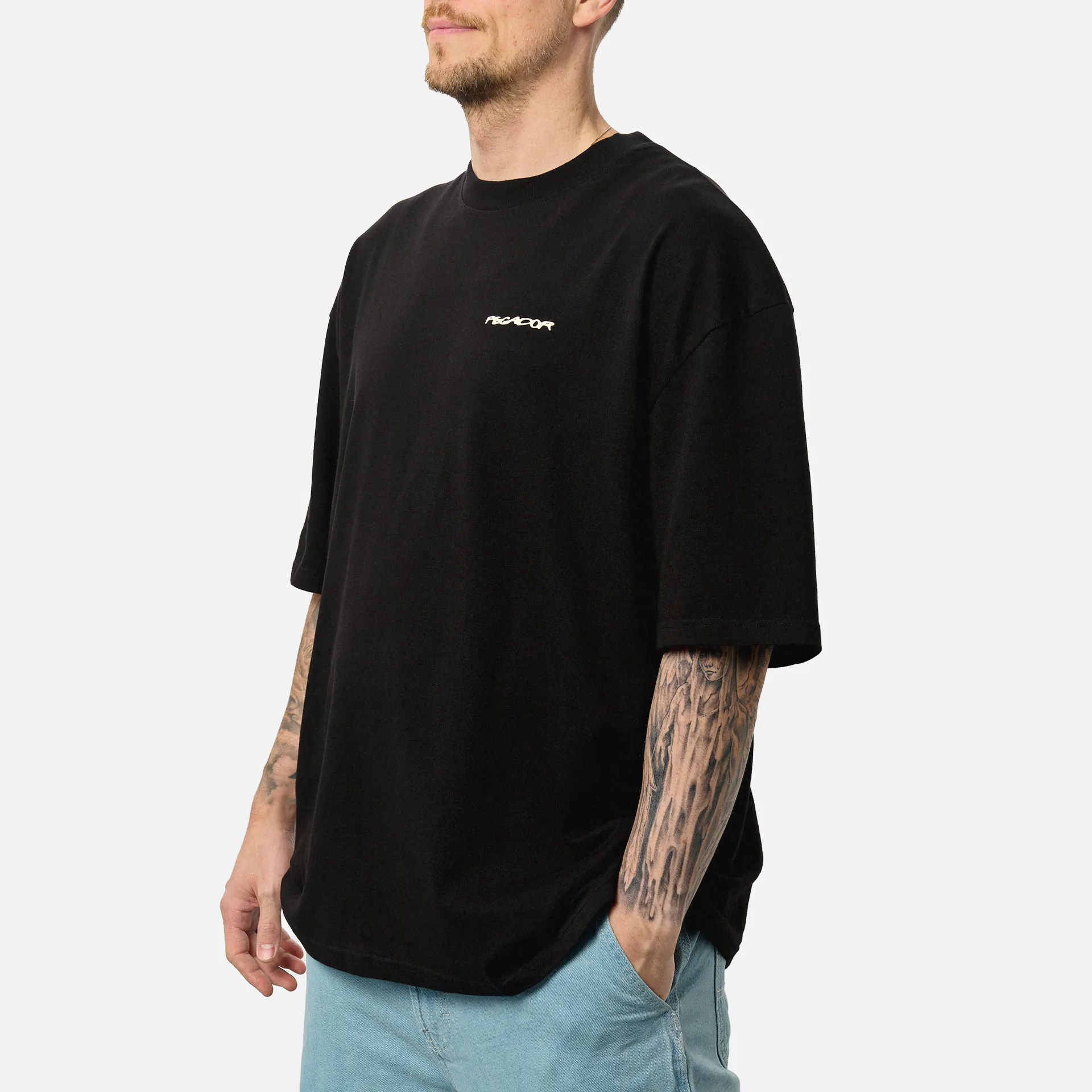 PEGADOR Allis Oversized Tee Washed Black