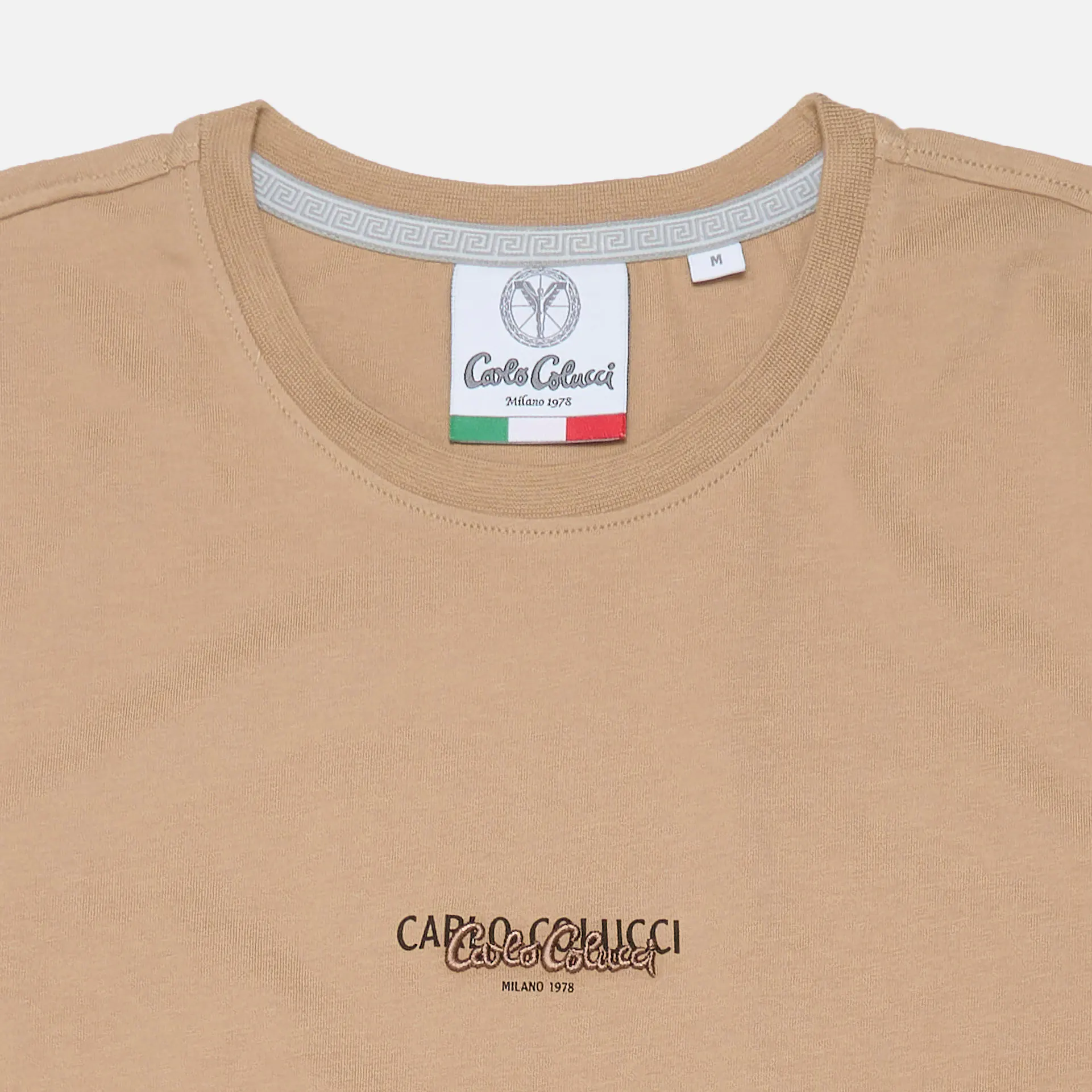 Carlo Colucci New Basic T-Shirt Sand