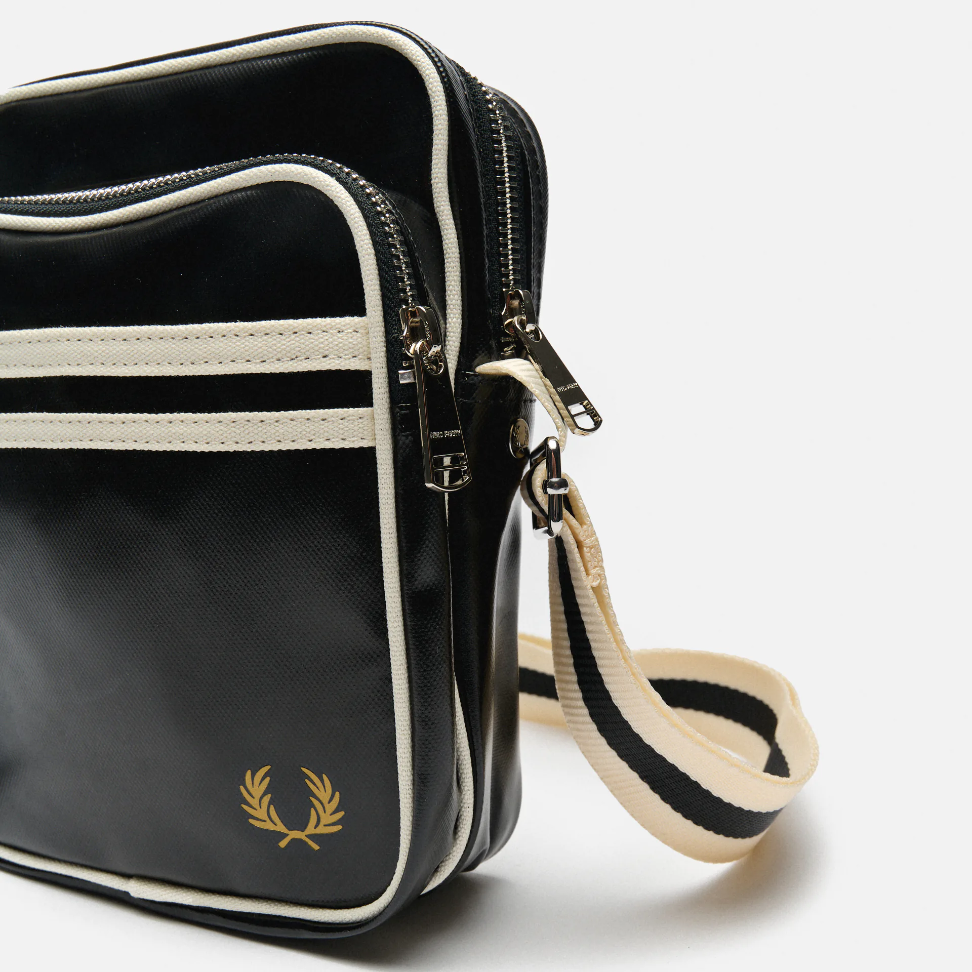 Fred Perry Classic Side Bag Black/Ecru