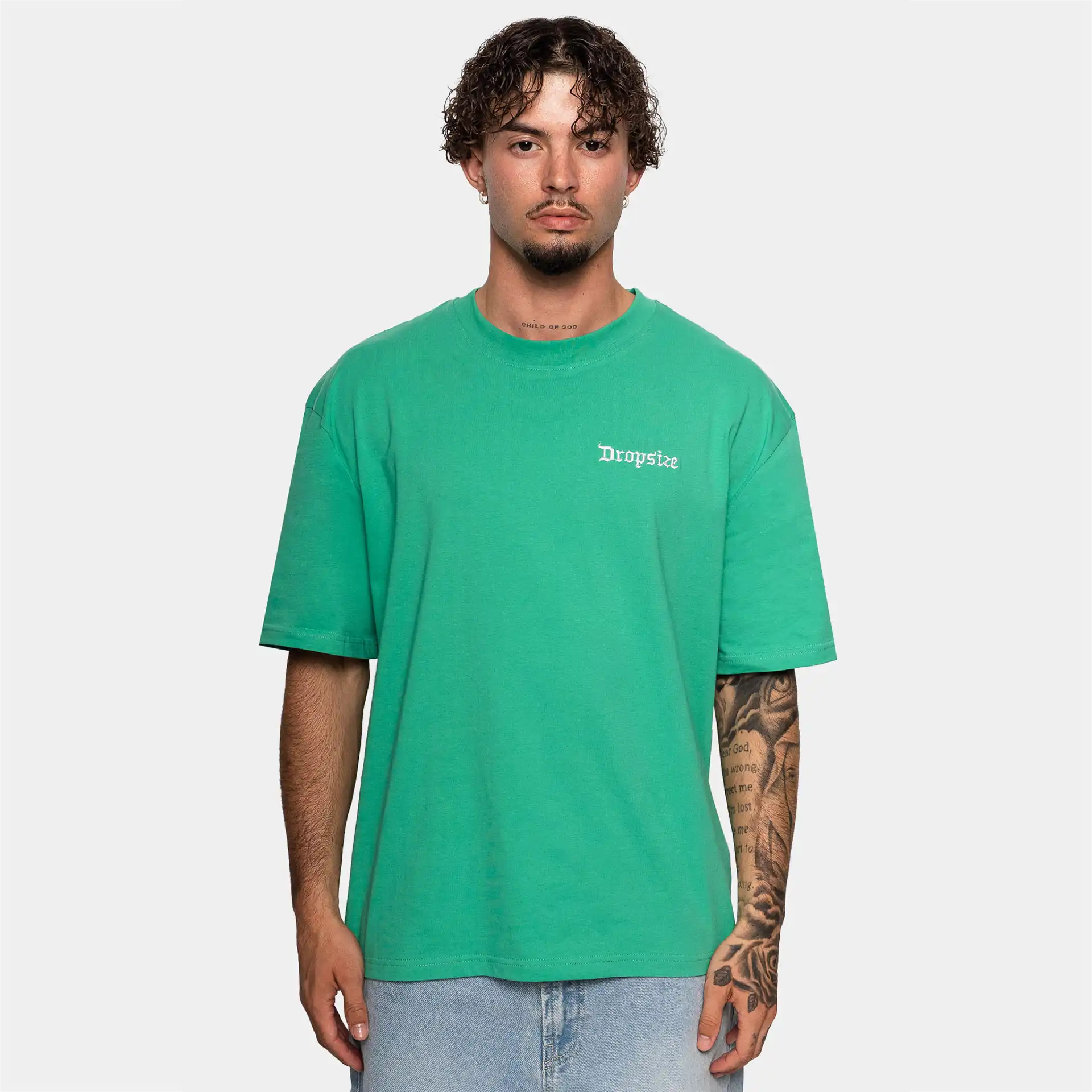 Dropsize Heavy Embo T-Shirt Mint Green
