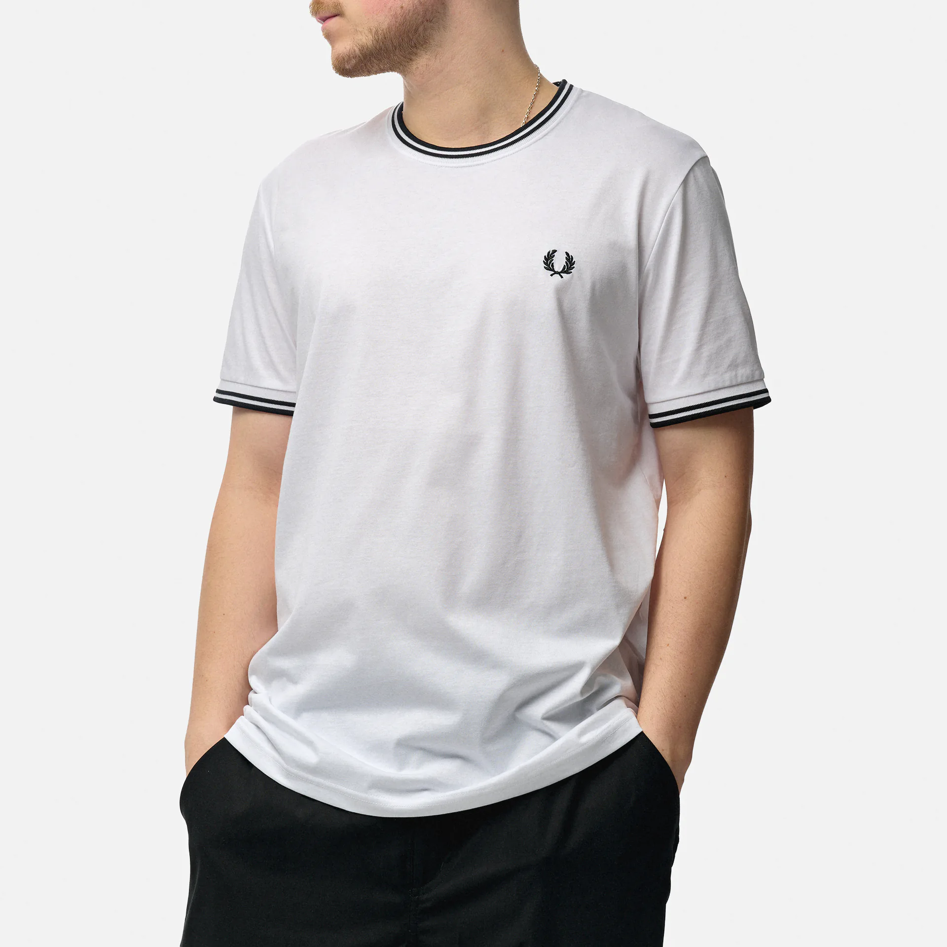 Fred Perry Twin Tipped T-Shirt White