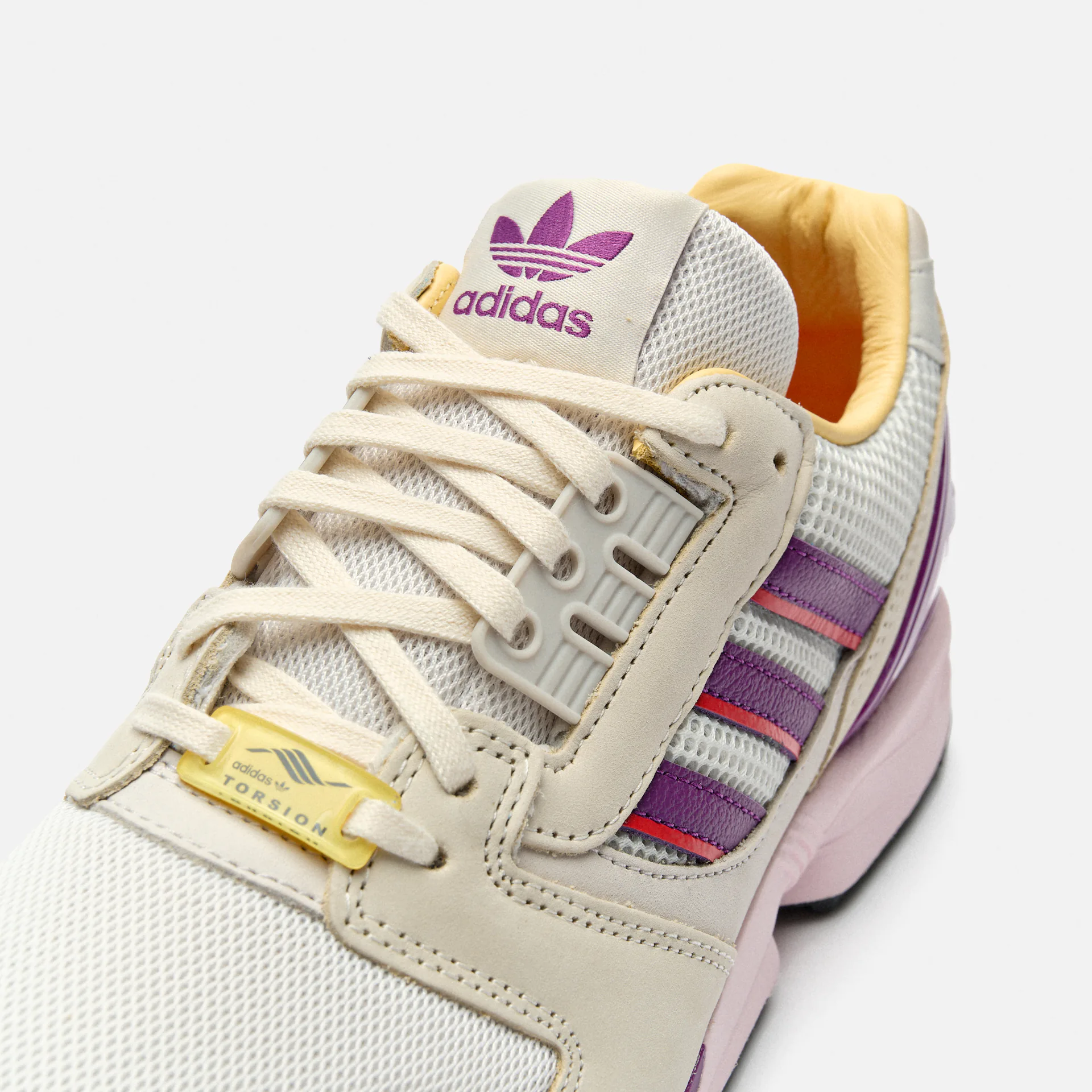 adidas Originals ZX8000 Sneaker Crystal White/Glory Purple/Orange Tint