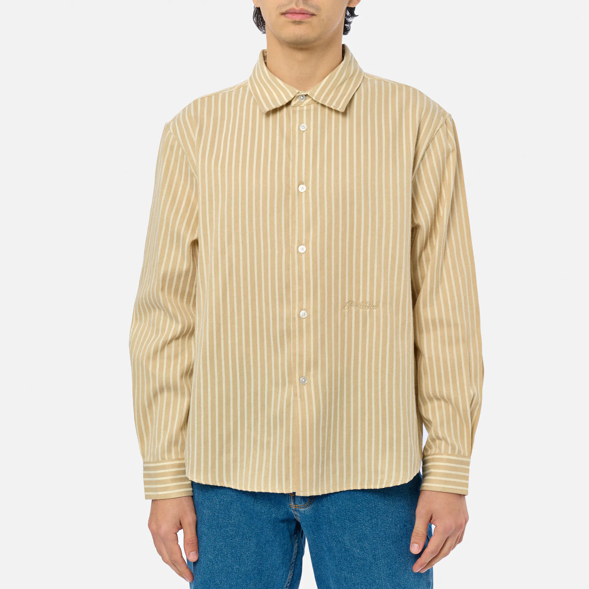 Prohibited Oxford Dress Shirt Cream