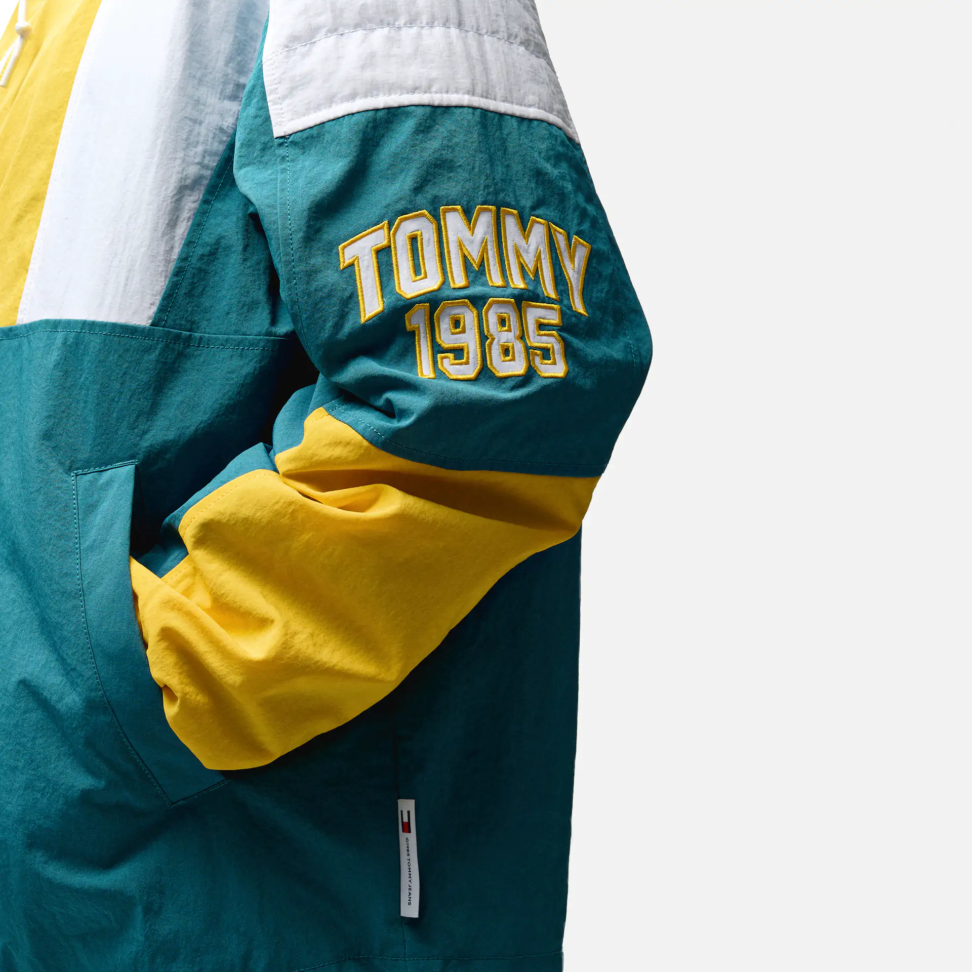 Tommy Jeans Colorblock Retro Jacket Timeless Teal/Multi