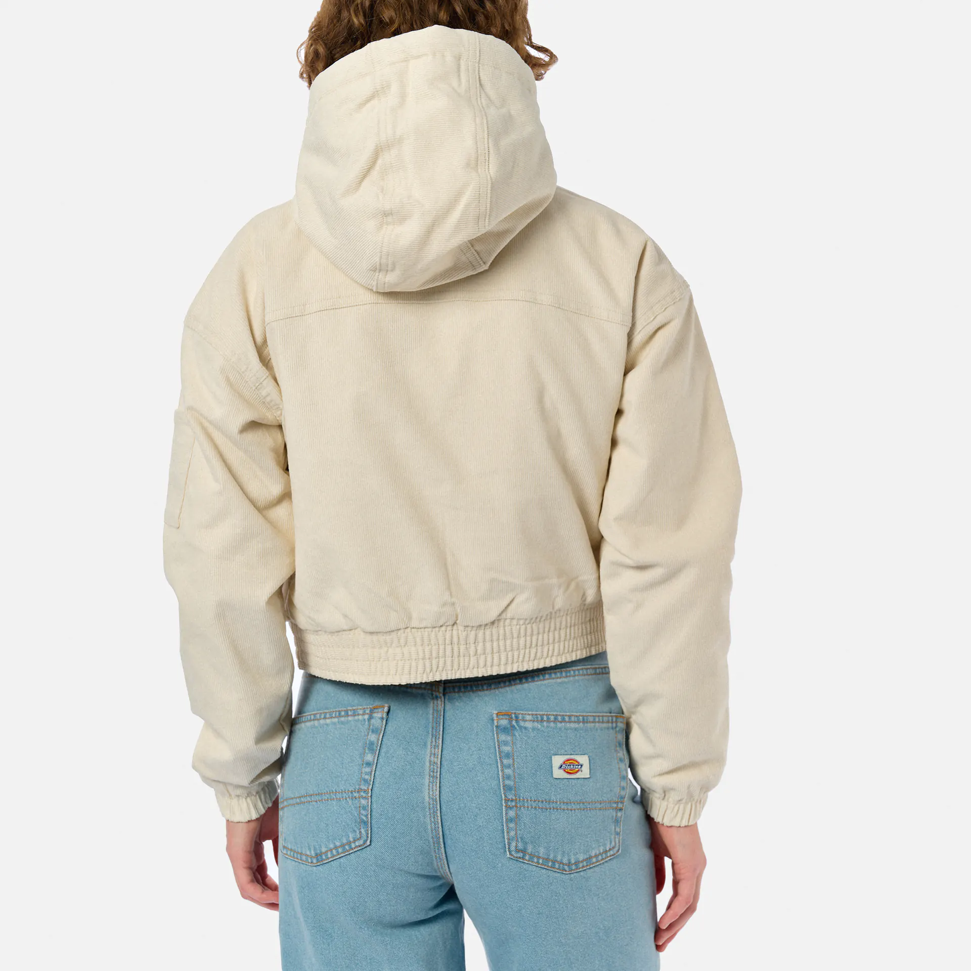 Dickies Corduroy Hooded Jacket Whitecap