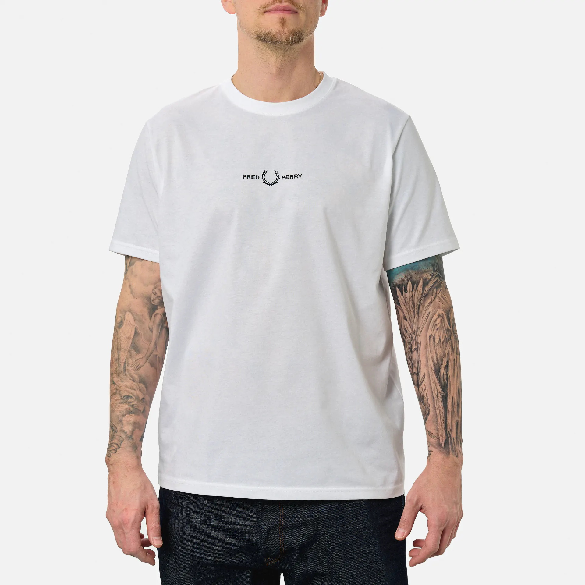 Fred Perry Embroidered T-Shirt White