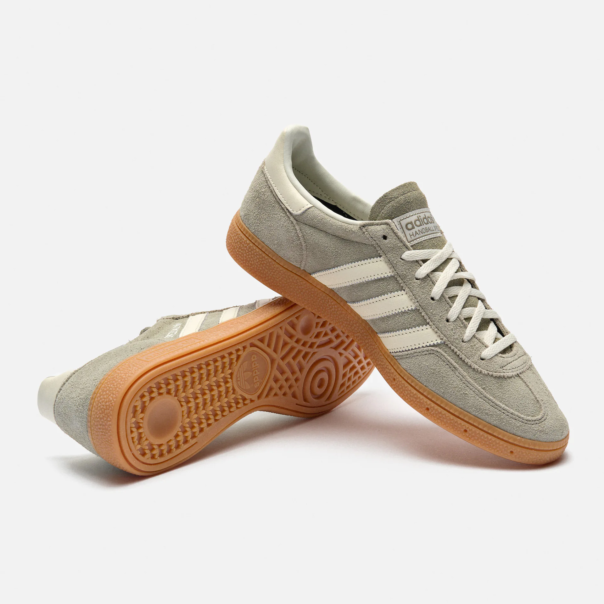 adidas Originals Handball Spezial Sneaker Silver Pebble Off White Gum