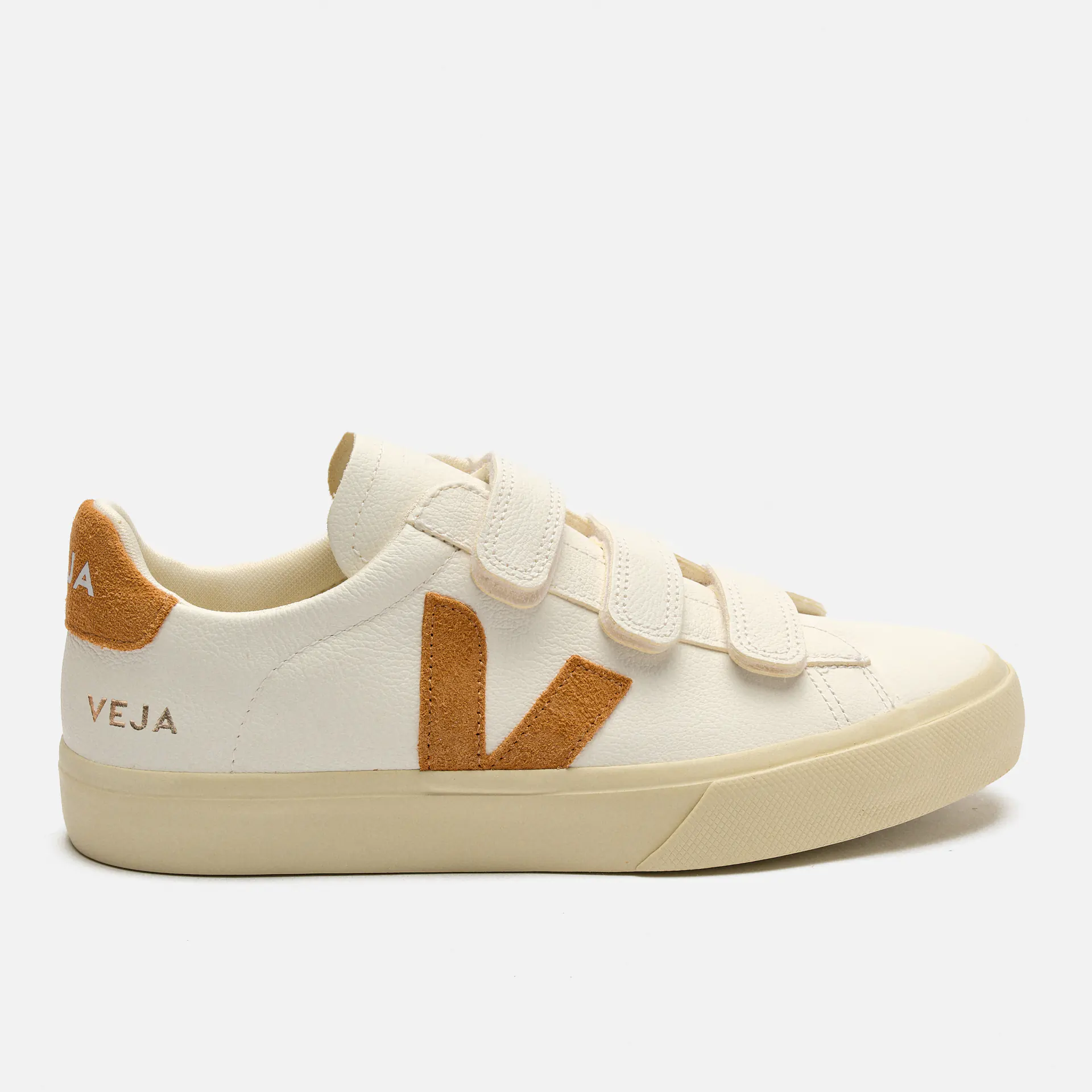 Veja Recife Logo Chromefree Leather Sneaker Extra White/Umber