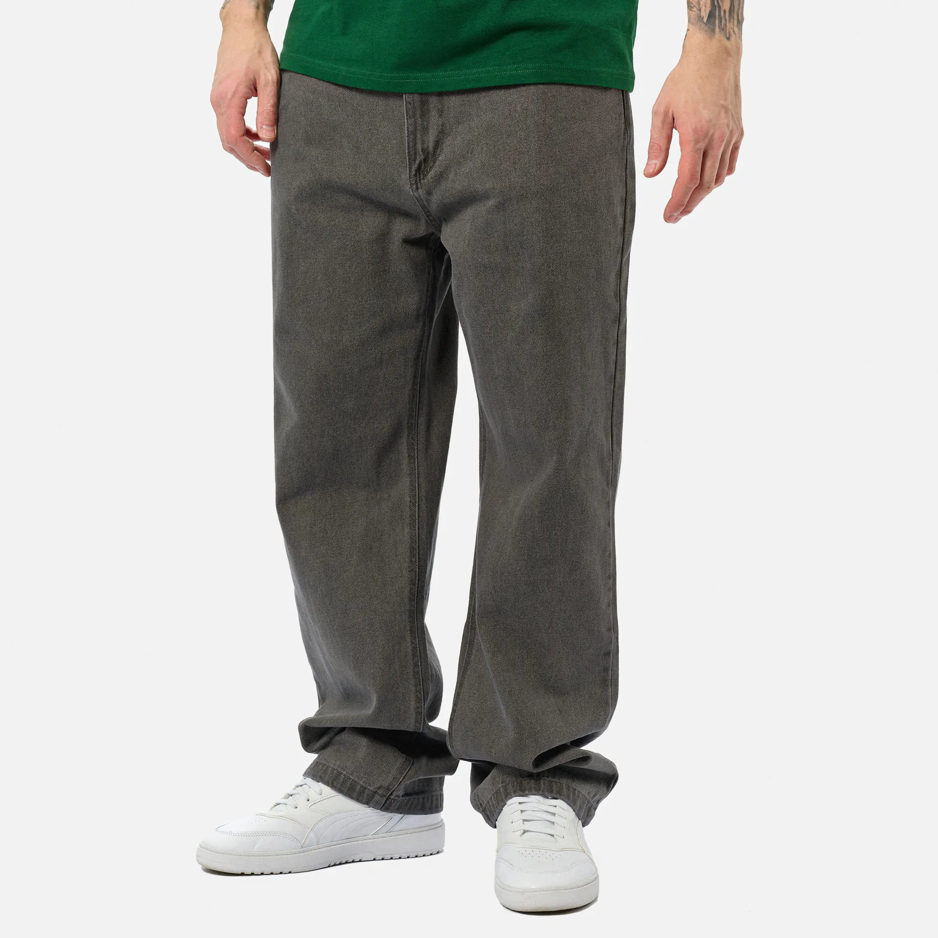 PEGADOR Baltra Baggy Jeans Washed Grey