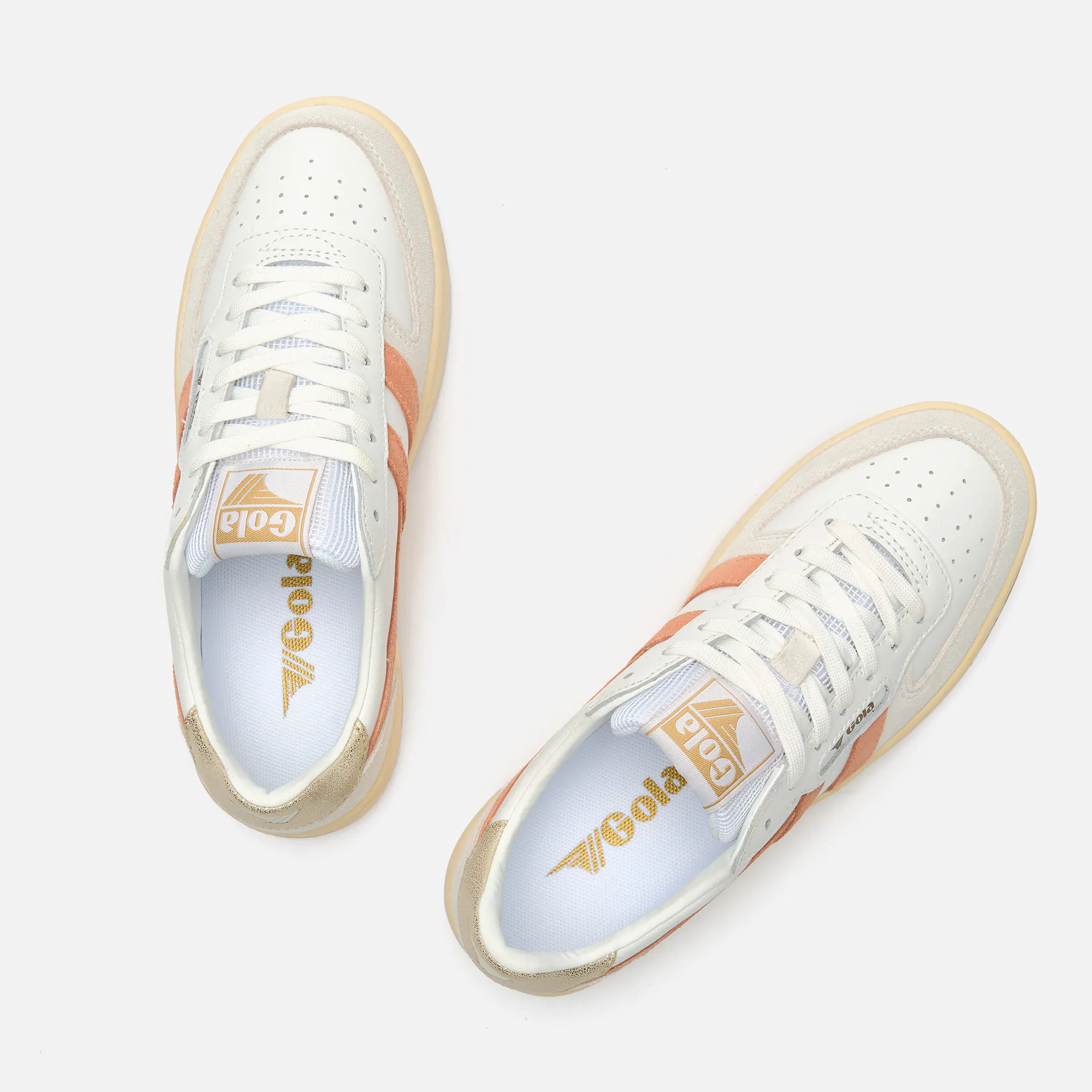 Gola Hawk Sneaker White/Terracotta/Gold