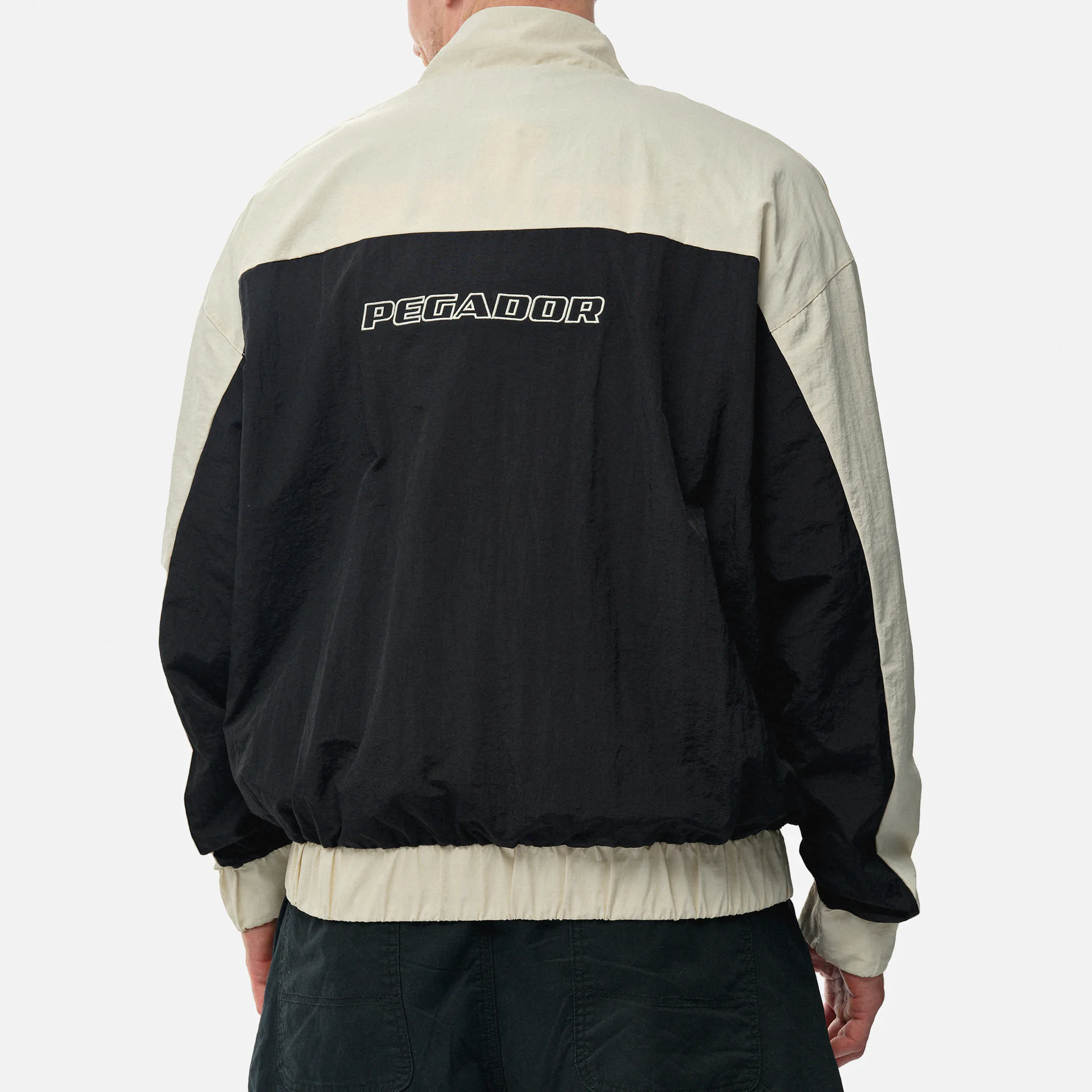 PEGADOR Wolsey Track Jacket Salty Cream Black