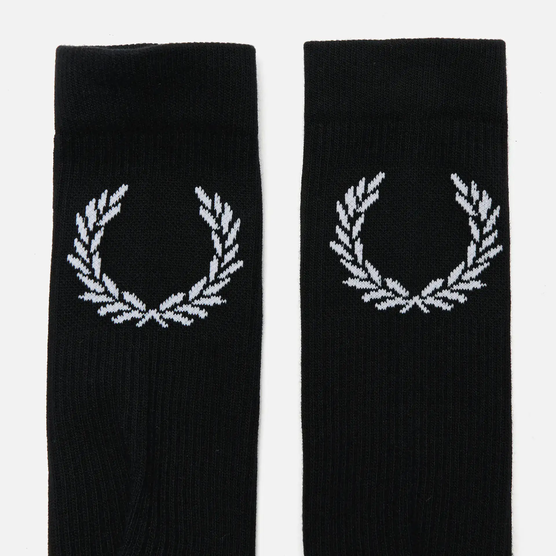 Fred Perry Laurel Wreath Jacquard Socks Black/Snow White