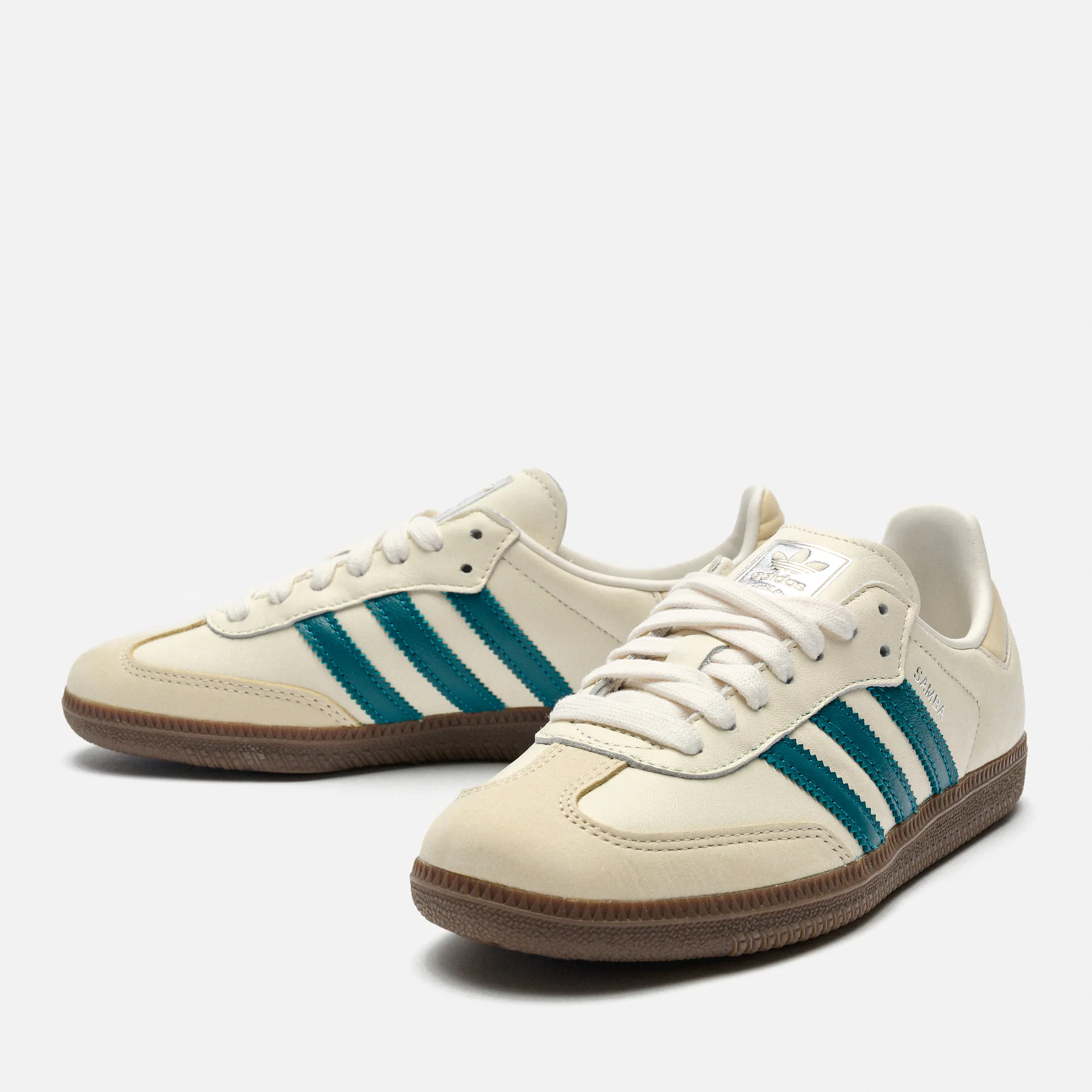 adidas Originals Samba Sneaker OG Cloud White/Legacy Teal/Wonder White